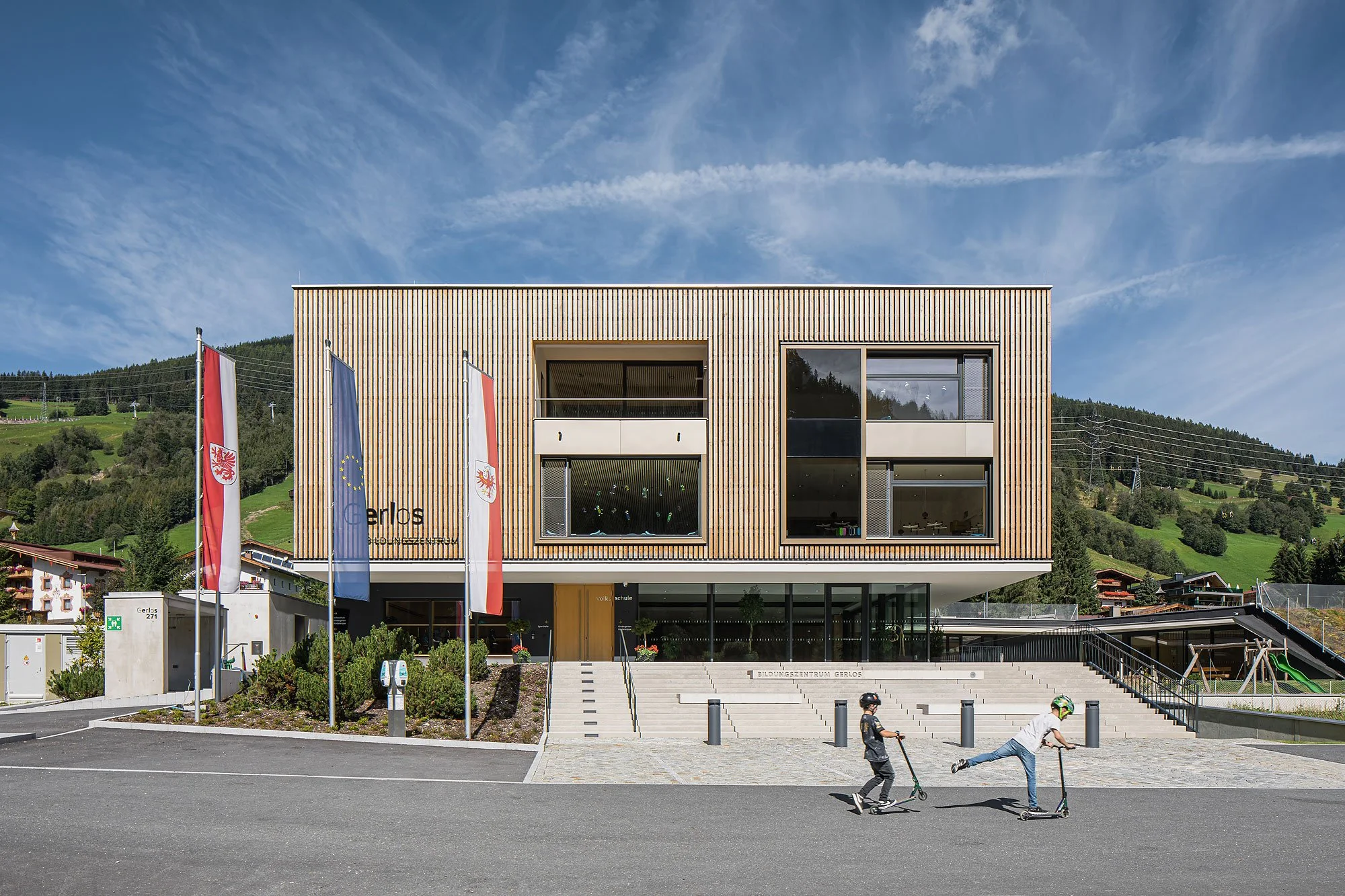 Bildungszentrum Gerlos, Gerlos, Unisono Architekten, Christian Flatscher, Architekturfotografie, Fotografie, Architektur, Tirol