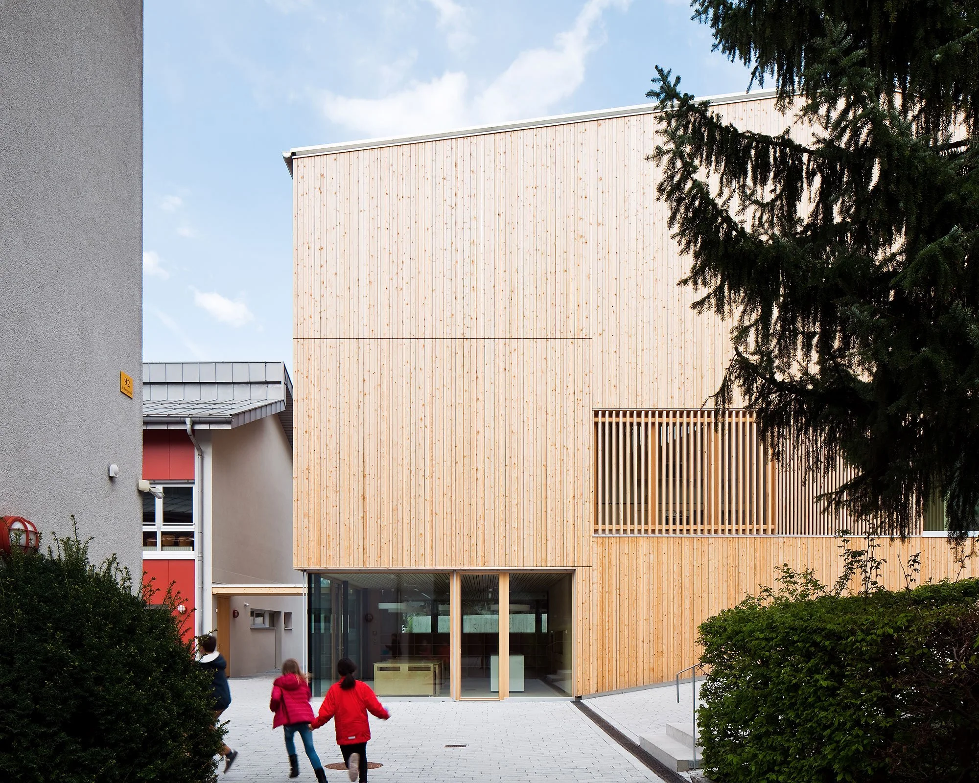 Gemeindehaus Innerbraz, Innerbraz, Johannes Nägele, Christian Flatscher, Architekturfotografie, Fotografie, Architektur, Vorarlberg