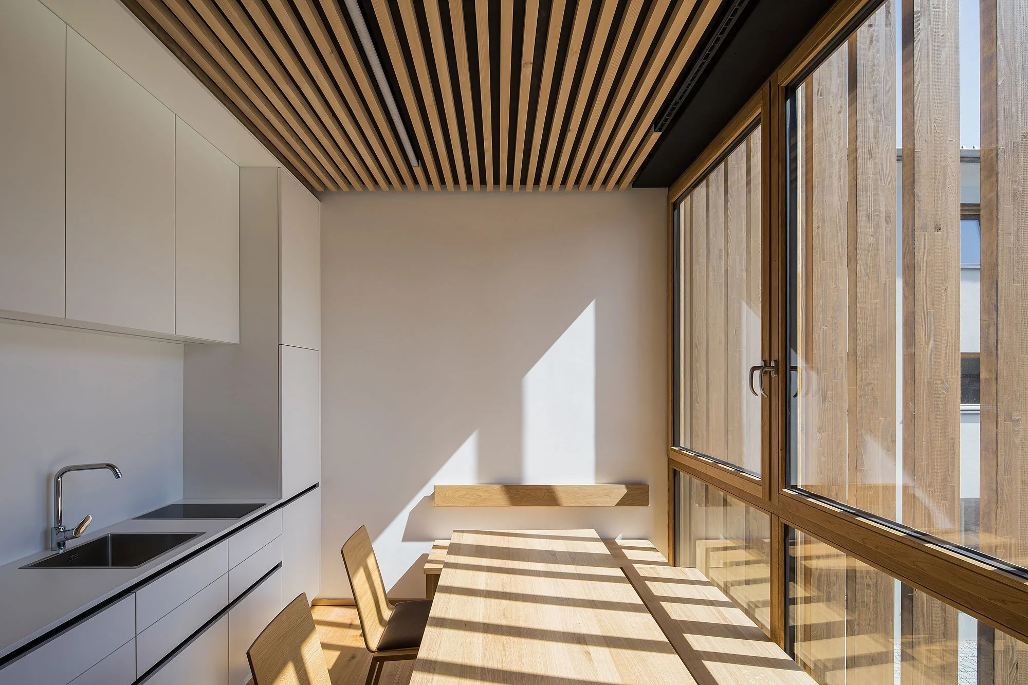 Dorfzentrum Niederndorf, Niederndorf, Bernhard Berger, Wolfgang Ritter, Christian Flatscher, Architekturfotografie, Fotografie, Architektur, Tirol