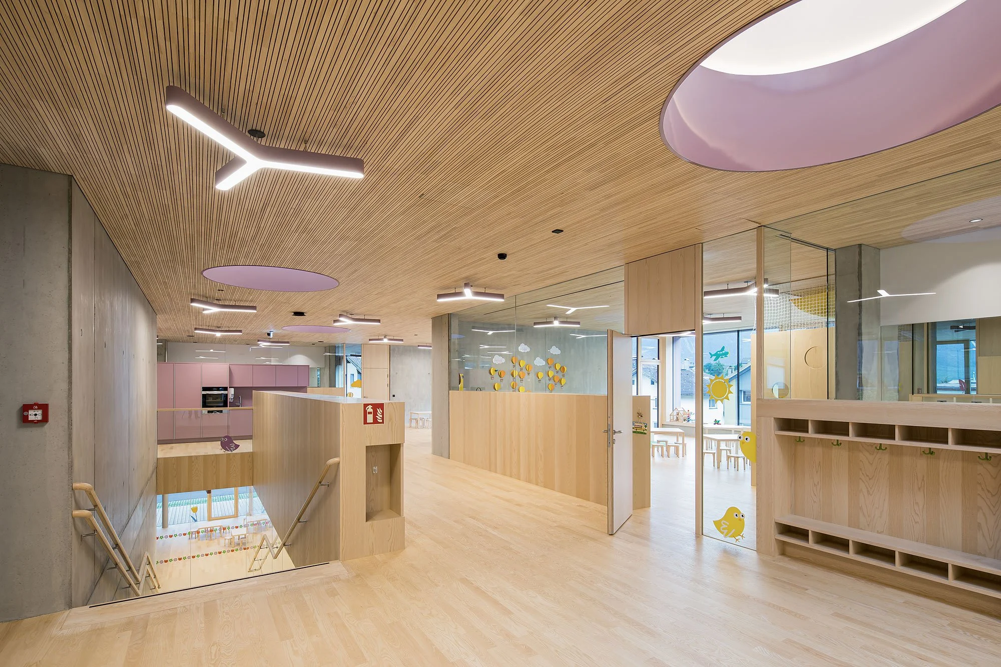 Kindergarten Tarrenz, Tarrenz, Tabernig Zierl Architekten, Martin Tabernig, Alois Zierl, Christian Flatscher, Architekturfotografie, Fotografie, Architektur, Tirol