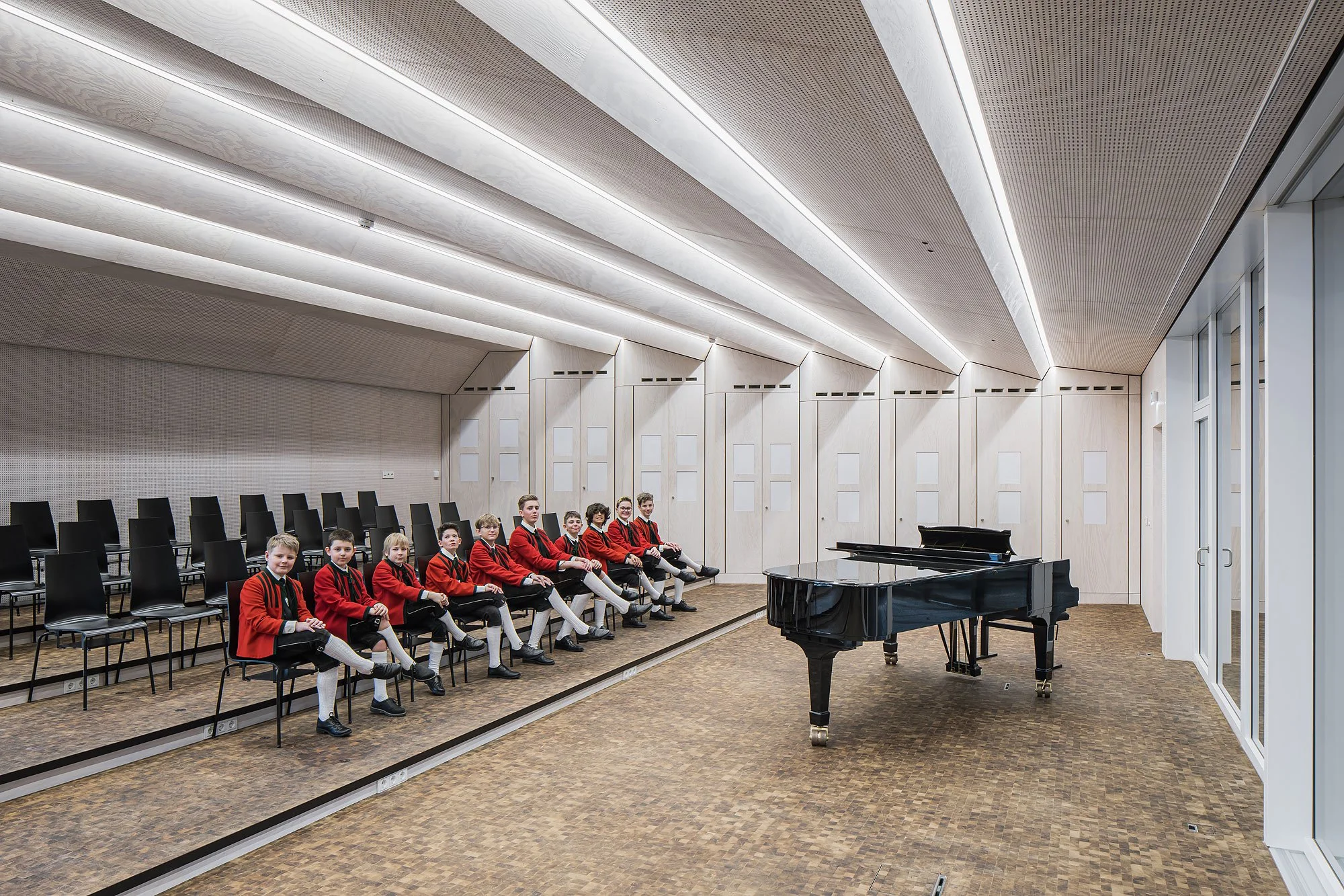 Klangkörper Wilten, Innsbruck, Studio 23 Architektur, Gutmann, Stift Wilten, Wiltener Sängerknaben, Christian Flatscher, Architekturfotografie, Fotografie, Architektur, Tirol