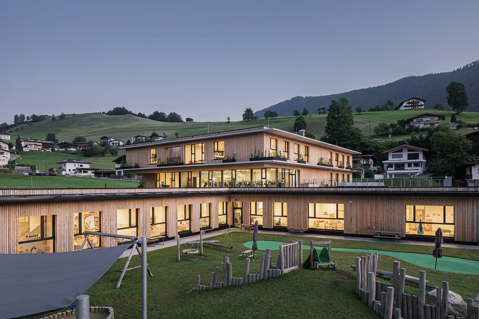 Bildungszentrum Thiersee, Thiersee, Studio 23 Architektur, Christian Flatscher, Architekturfotografie, Fotografie, Architektur, Tirol