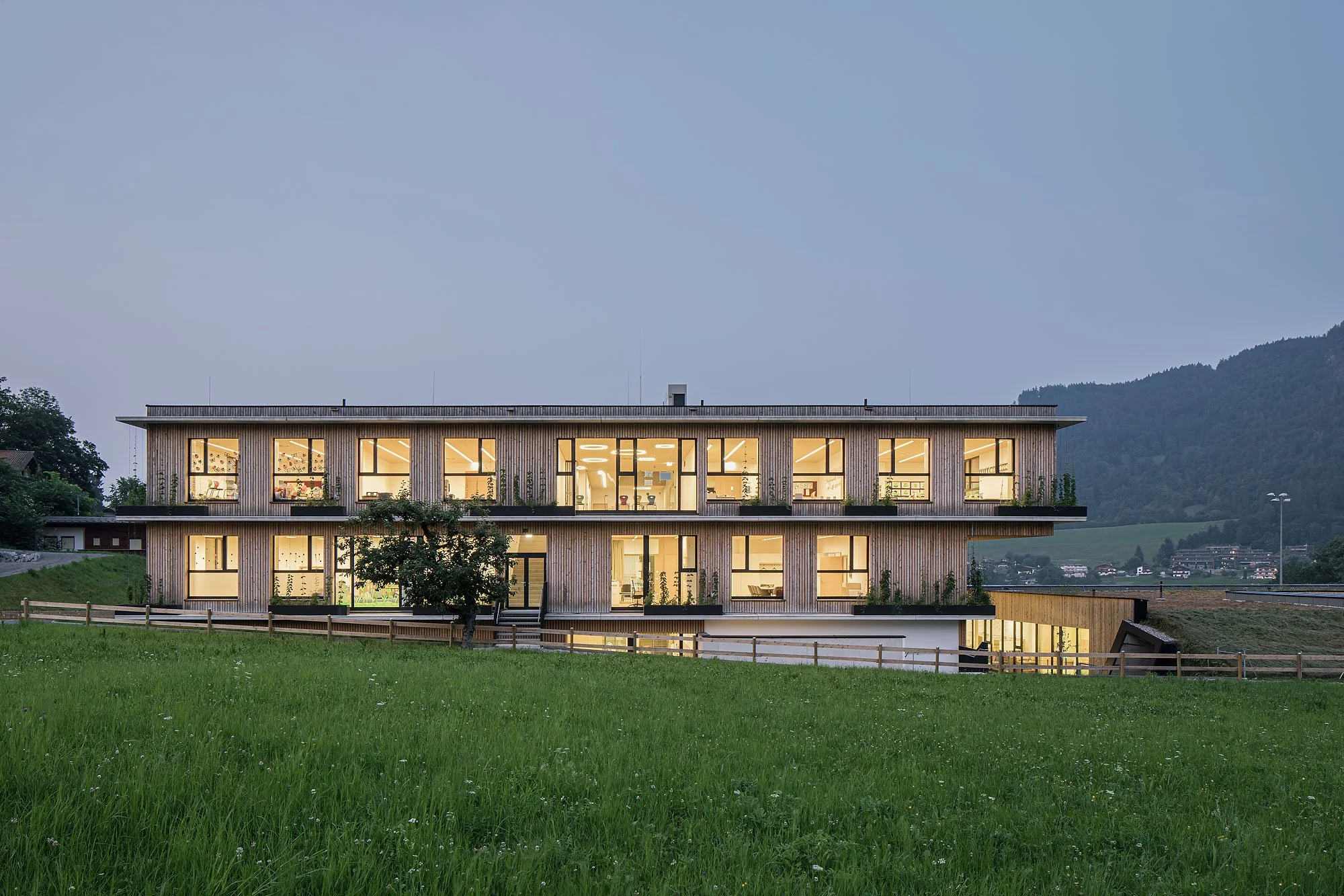 Bildungszentrum Thiersee, Thiersee, Studio 23 Architektur, Christian Flatscher, Architekturfotografie, Fotografie, Architektur, Tirol