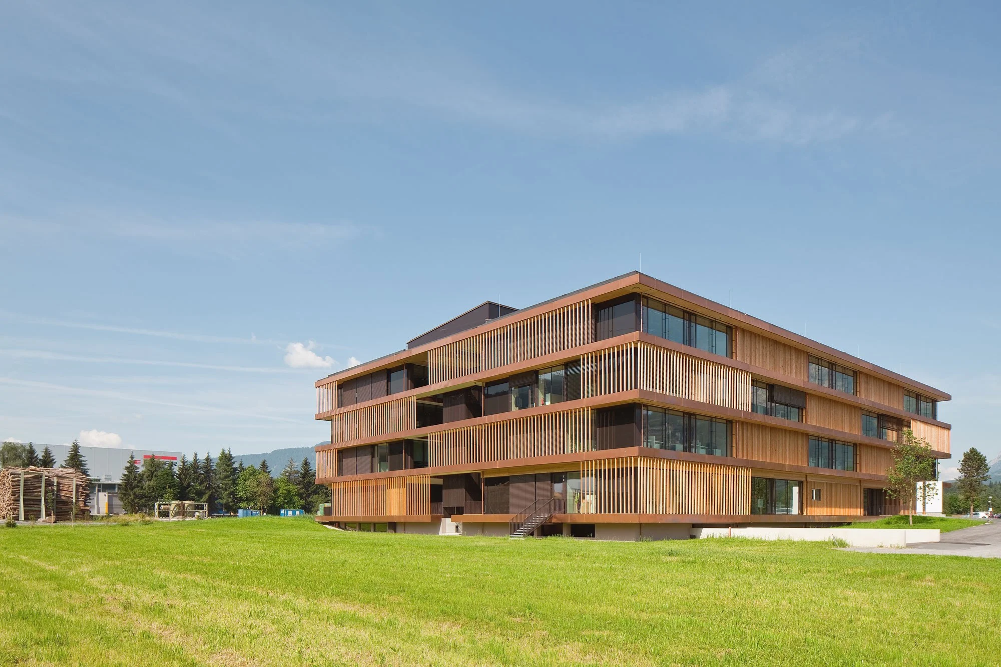Stammhaus Egger, St. Johann in Tirol, Bruno Moser, Egger Holzwerkstoffe, Christian Flatscher, Architekturfotografie, Fotografie, Architektur, Tirol