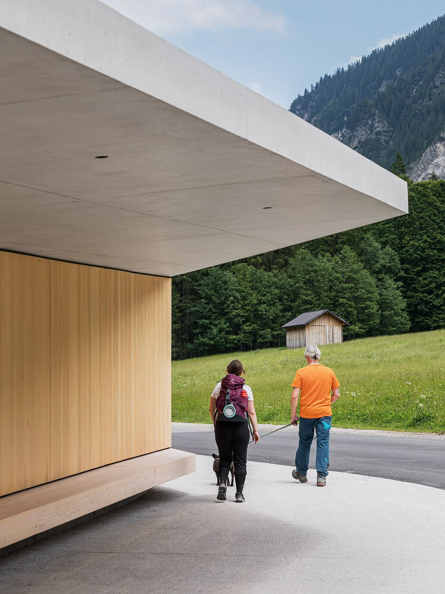 Haltestelle Vilsalpsee, Tannheim, Mario Gasser, Christian Flatscher, Architekturfotografie, Fotografie, Architektur, Tirol