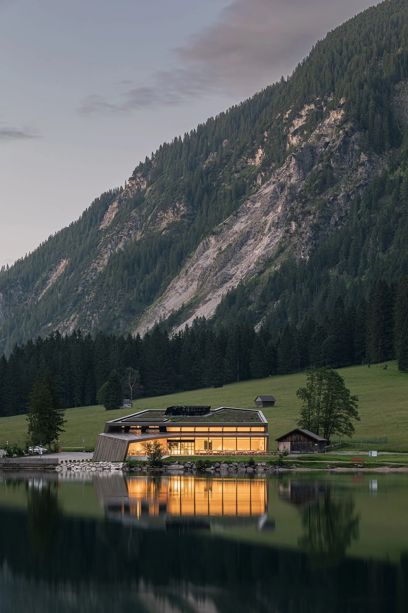 Gasthaus Vilsalpsee, Tannheim, Mario Gasser, Christian Flatscher, Architekturfotografie, Fotografie, Architektur, Tirol