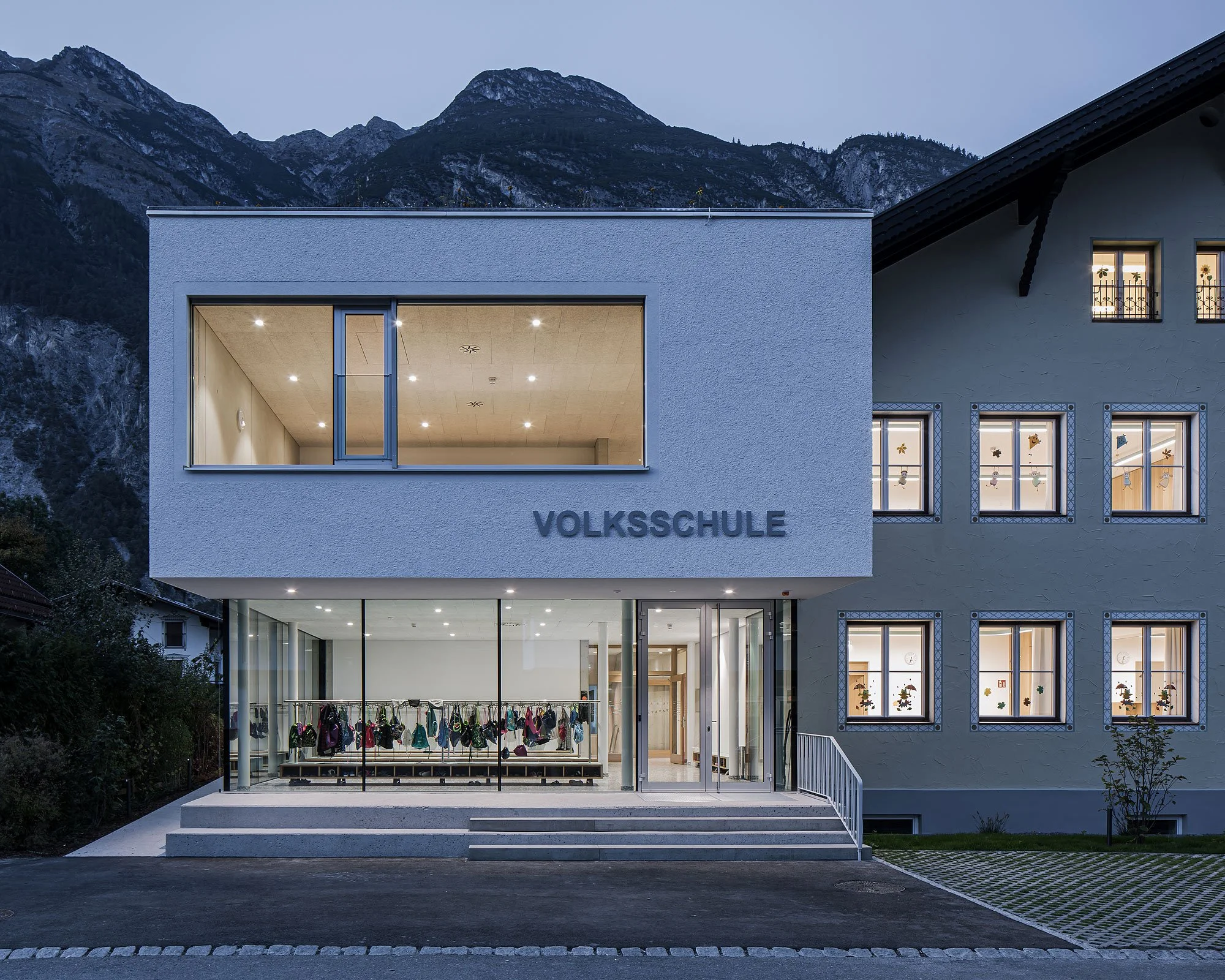 Volksschule Schönwies, Schönwies, Tabernig Zierl Architekten, Martin Tabernig, Alois Zierl, Christian Flatscher, Architekturfotografie, Fotografie, Architektur, Tirol