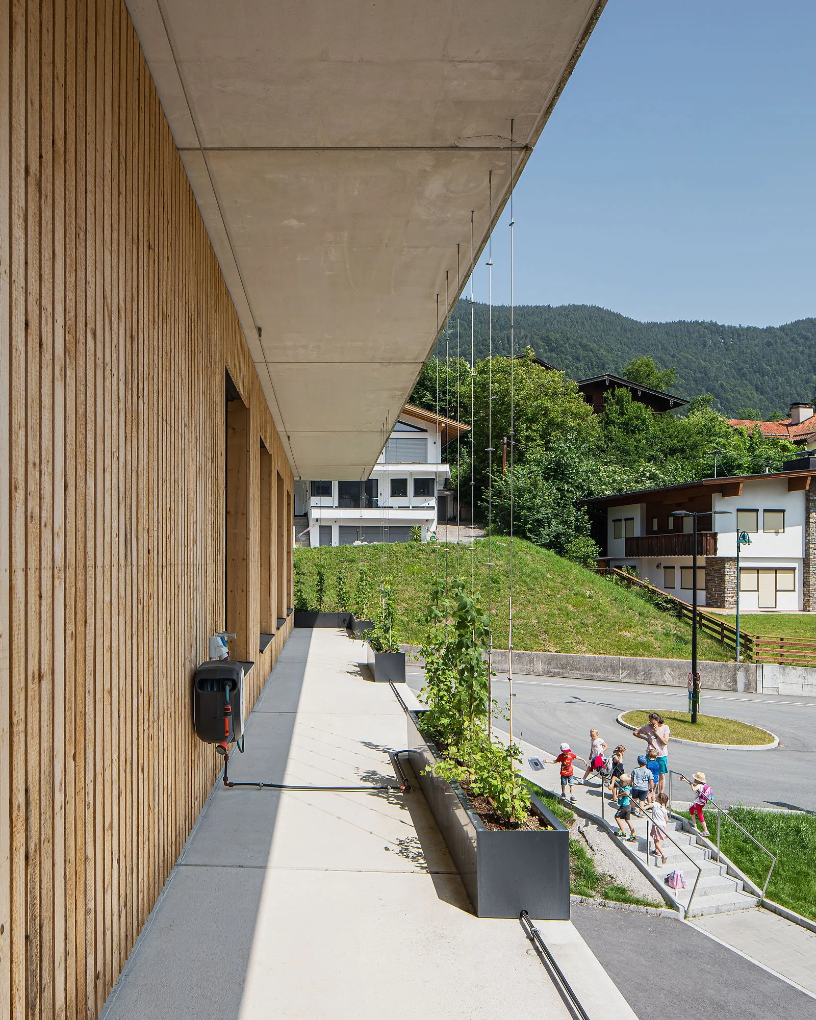 Bildungszentrum Thiersee, Thiersee, Studio 23 Architektur, Christian Flatscher, Architekturfotografie, Fotografie, Architektur, Tirol