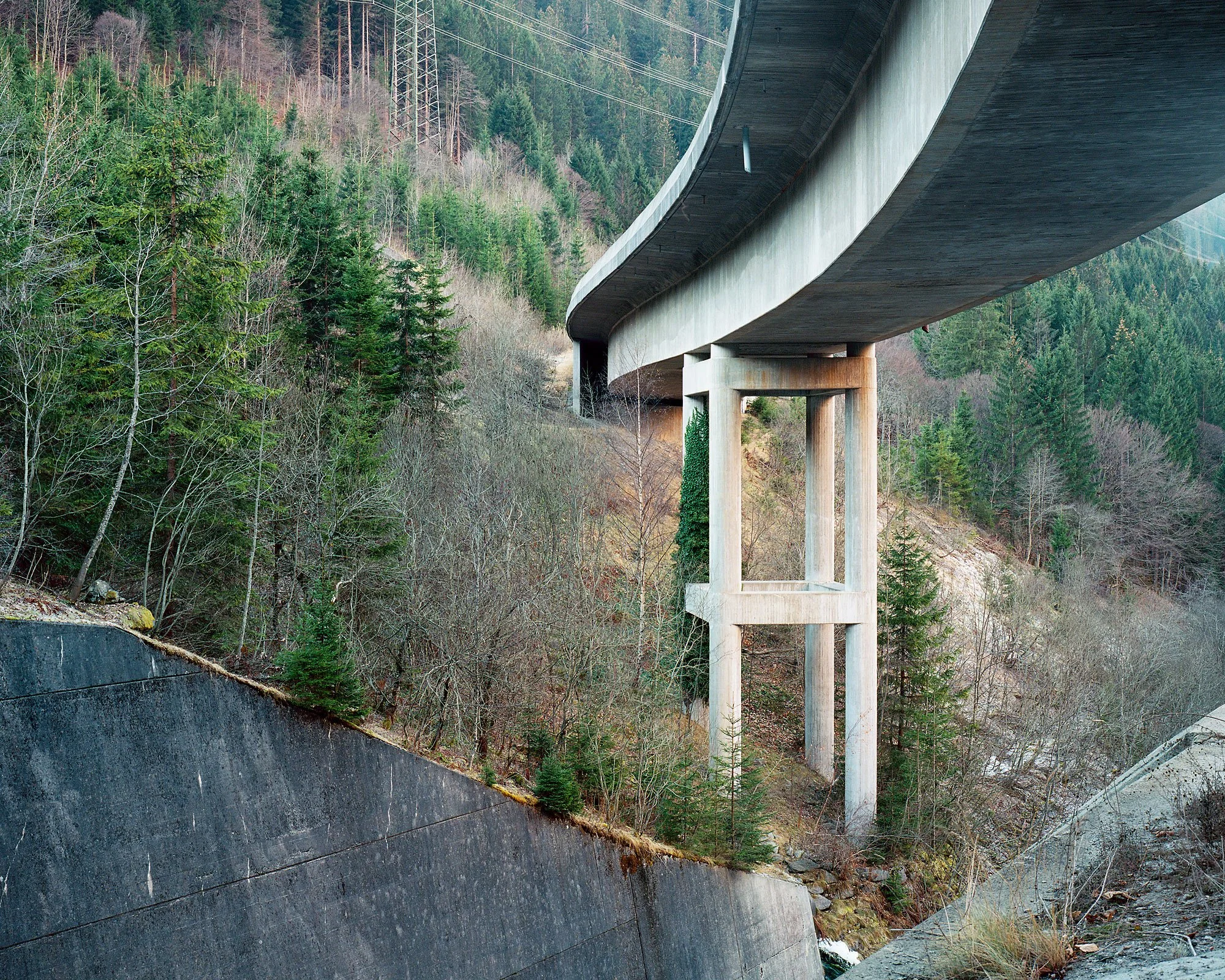 Infrastruktur, Arlberg, Langen am Arlberg, Mamiya 7, analoge Fotografie, Christian Flatscher