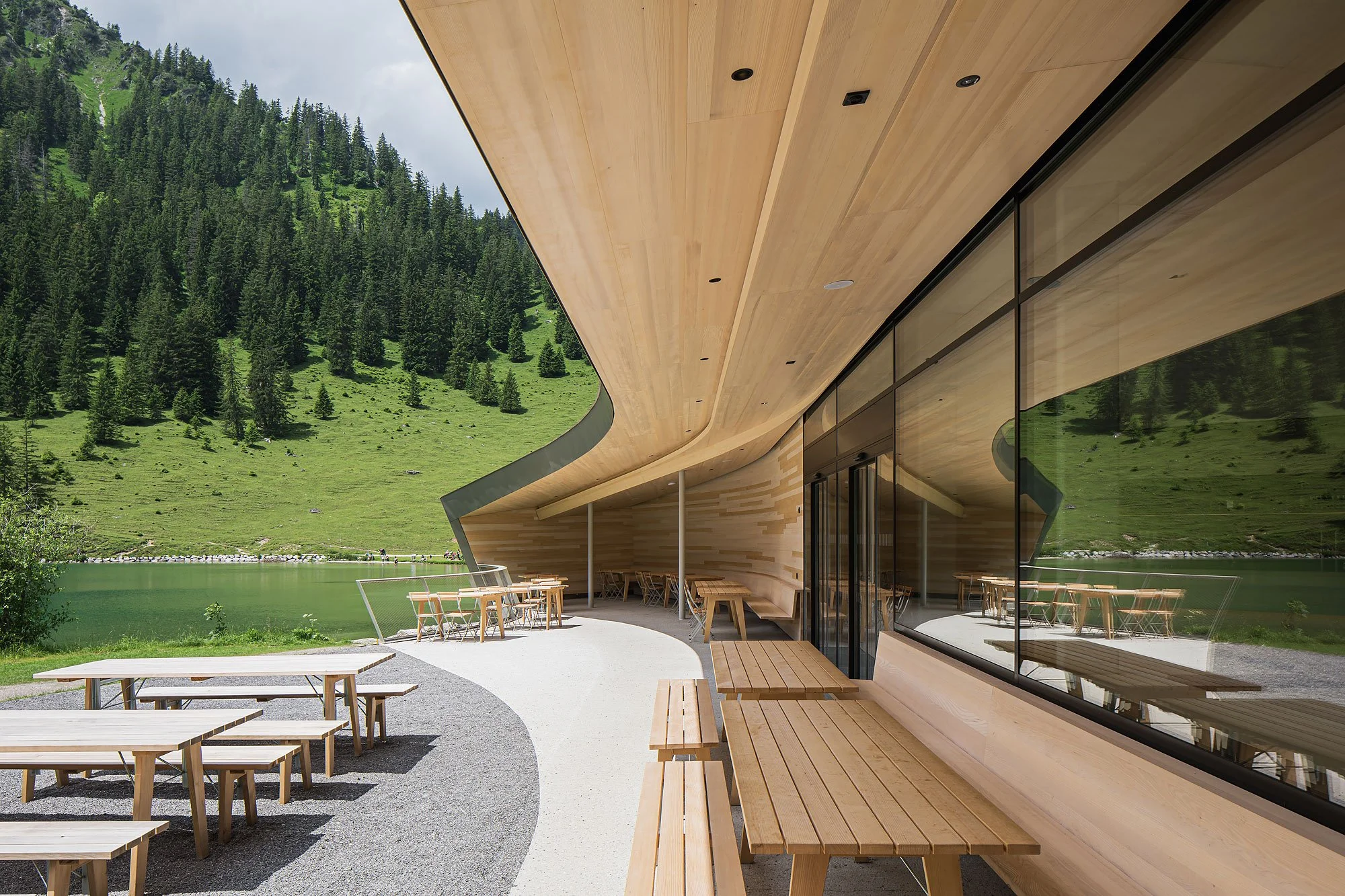 Gasthaus Vilsalpsee, Tannheim, Mario Gasser, Christian Flatscher, Architekturfotografie, Fotografie, Architektur, Tirol