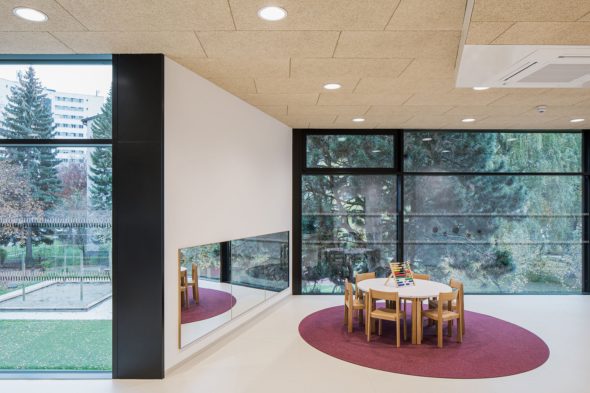 Kindergarten Reichenau Süd, Innsbruck, Mario Gasser, IIG, Christian Flatscher, Architekturfotografie, Fotografie, Architektur, Tirol