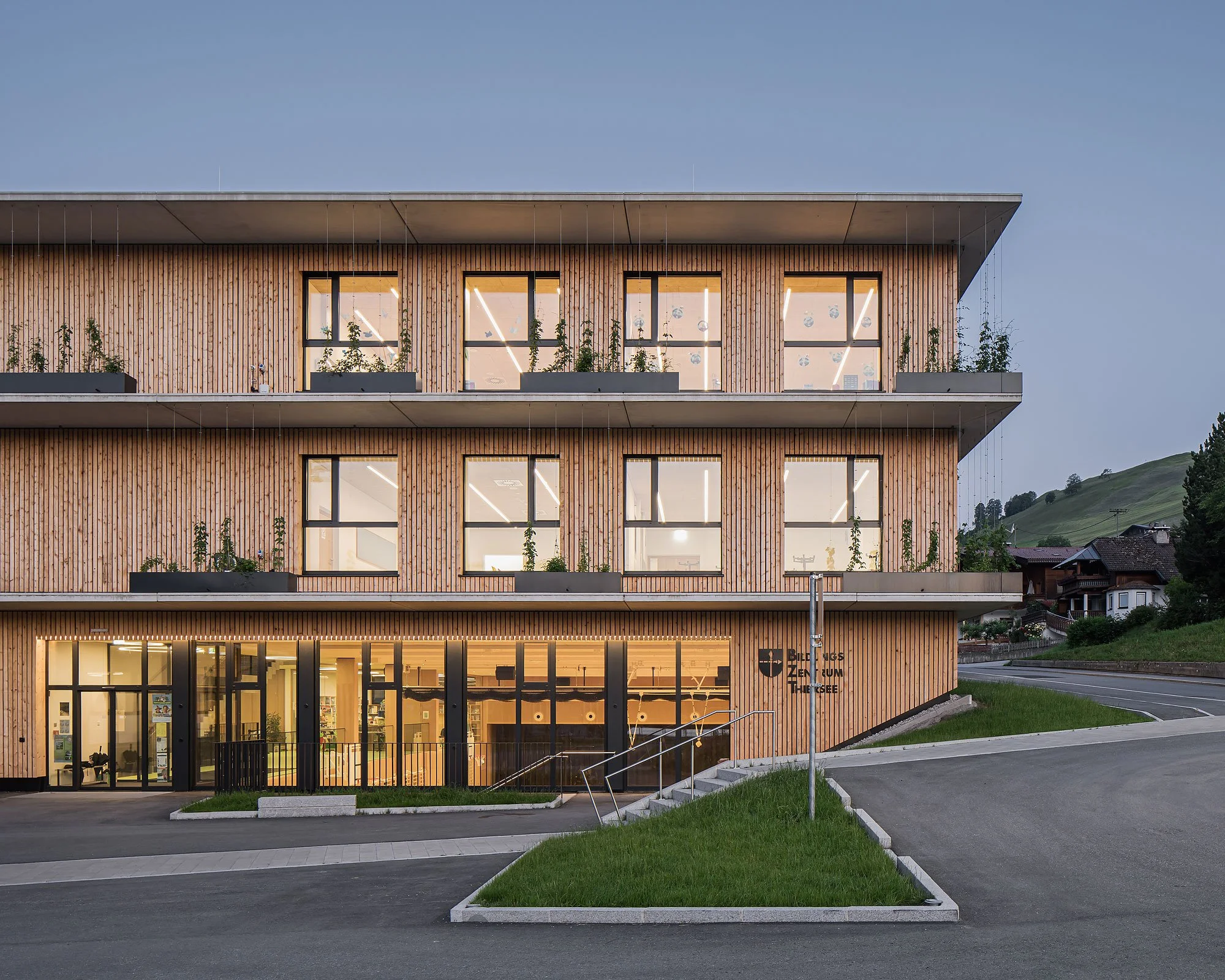 Bildungszentrum Thiersee, Thiersee, Studio 23 Architektur, Christian Flatscher, Architekturfotografie, Fotografie, Architektur, Tirol