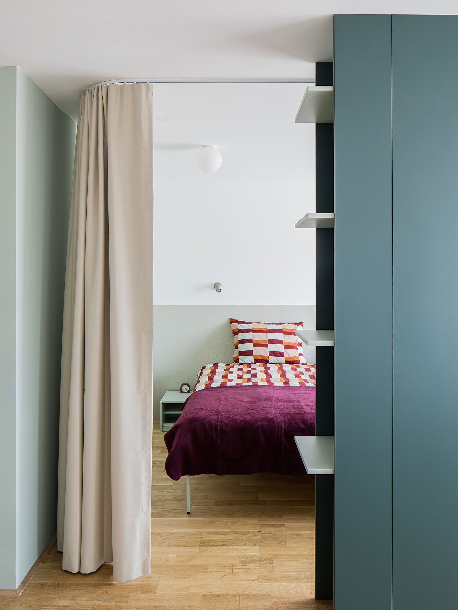 Gästehaus für Studierende, Innsbruck, Betina Hanel, Gerhard Manzl, Rubner Holzbau, Christian Flatscher, Architekturfotografie, Fotografie, Architektur, Tirol