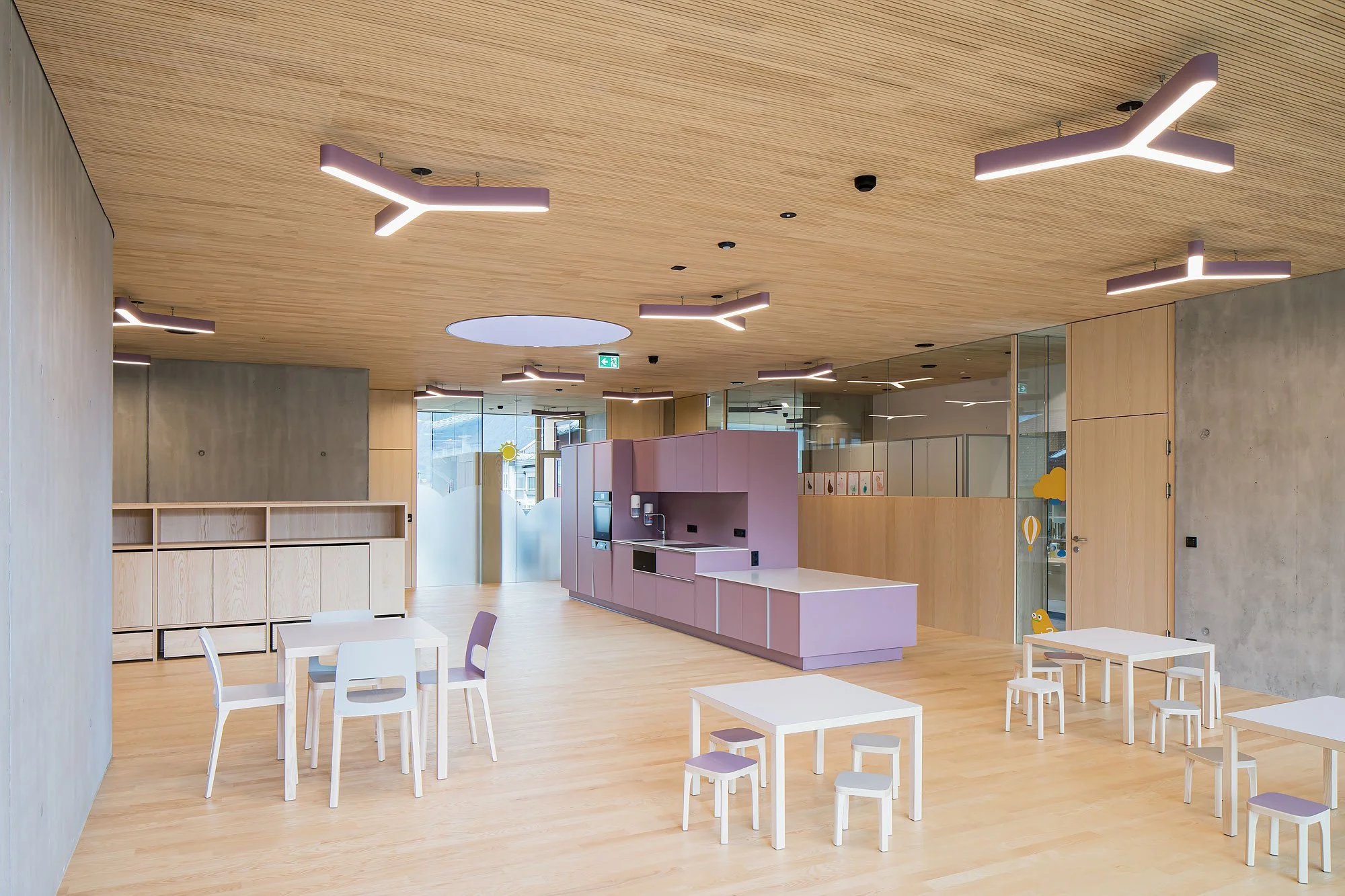 Kindergarten Tarrenz, Tarrenz, Tabernig Zierl Architekten, Martin Tabernig, Alois Zierl, Christian Flatscher, Architekturfotografie, Fotografie, Architektur, Tirol