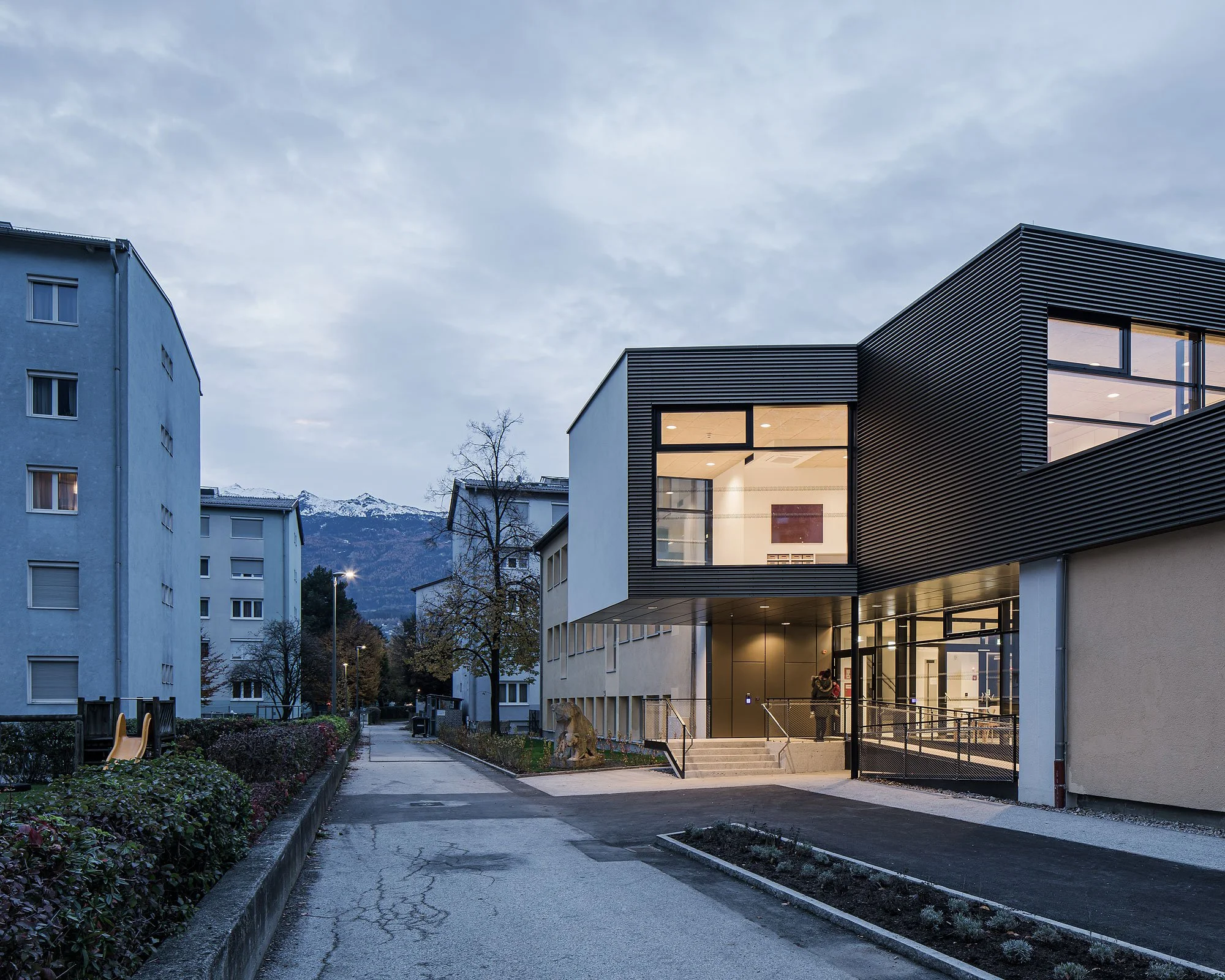 Kindergarten Reichenau Süd, Innsbruck, Mario Gasser, IIG, Christian Flatscher, Architekturfotografie, Fotografie, Architektur, Tirol