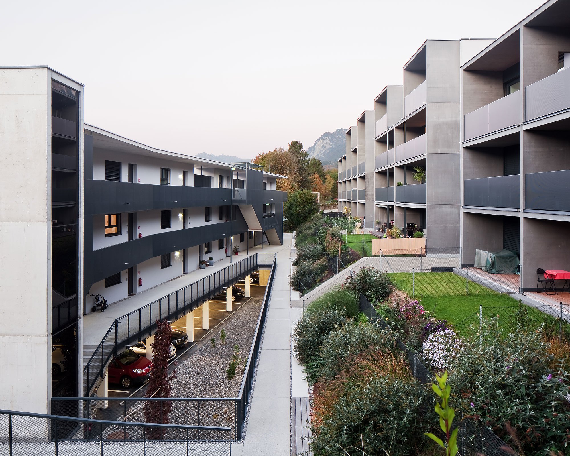 Wohnanlage Kreuzgasse 2, Innsbruck, Lorenz Ateliers, Peter Lorenz, Zima, Christian Flatscher, Architekturfotografie, Fotografie, Architektur, Tirol