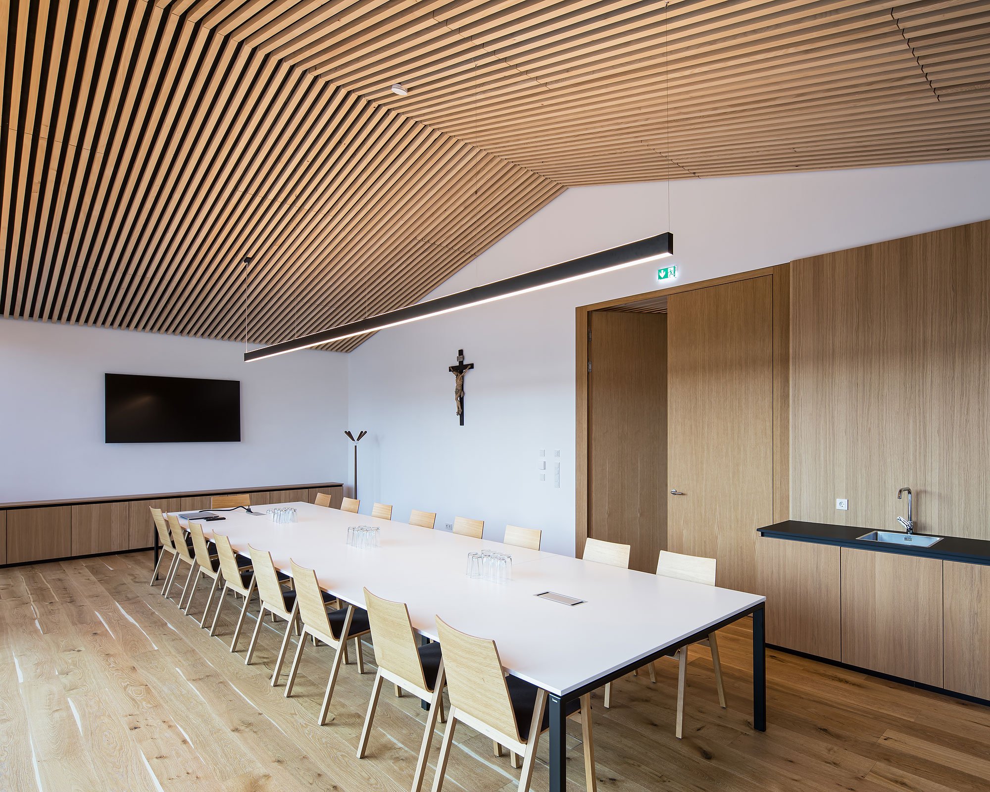 Dorfzentrum Niederndorf, Niederndorf, Bernhard Berger, Wolfgang Ritter, Christian Flatscher, Architekturfotografie, Fotografie, Architektur, Tirol