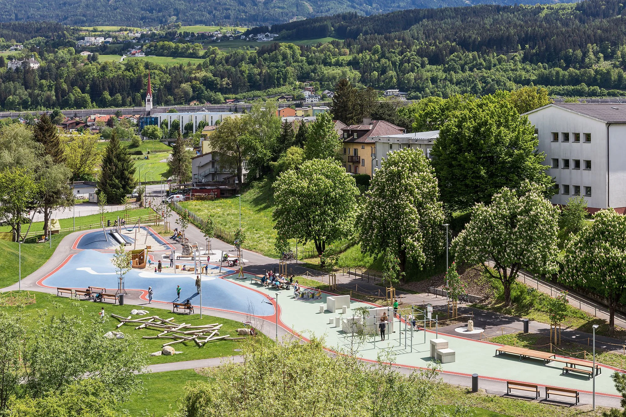 Park in Pradl, Innsbruck, Kieran Fraser Landscape Design, Kieran Fraser, Christian Flatscher, Architekturfotografie, Fotografie, Landschaftsarchitektur, Tirol