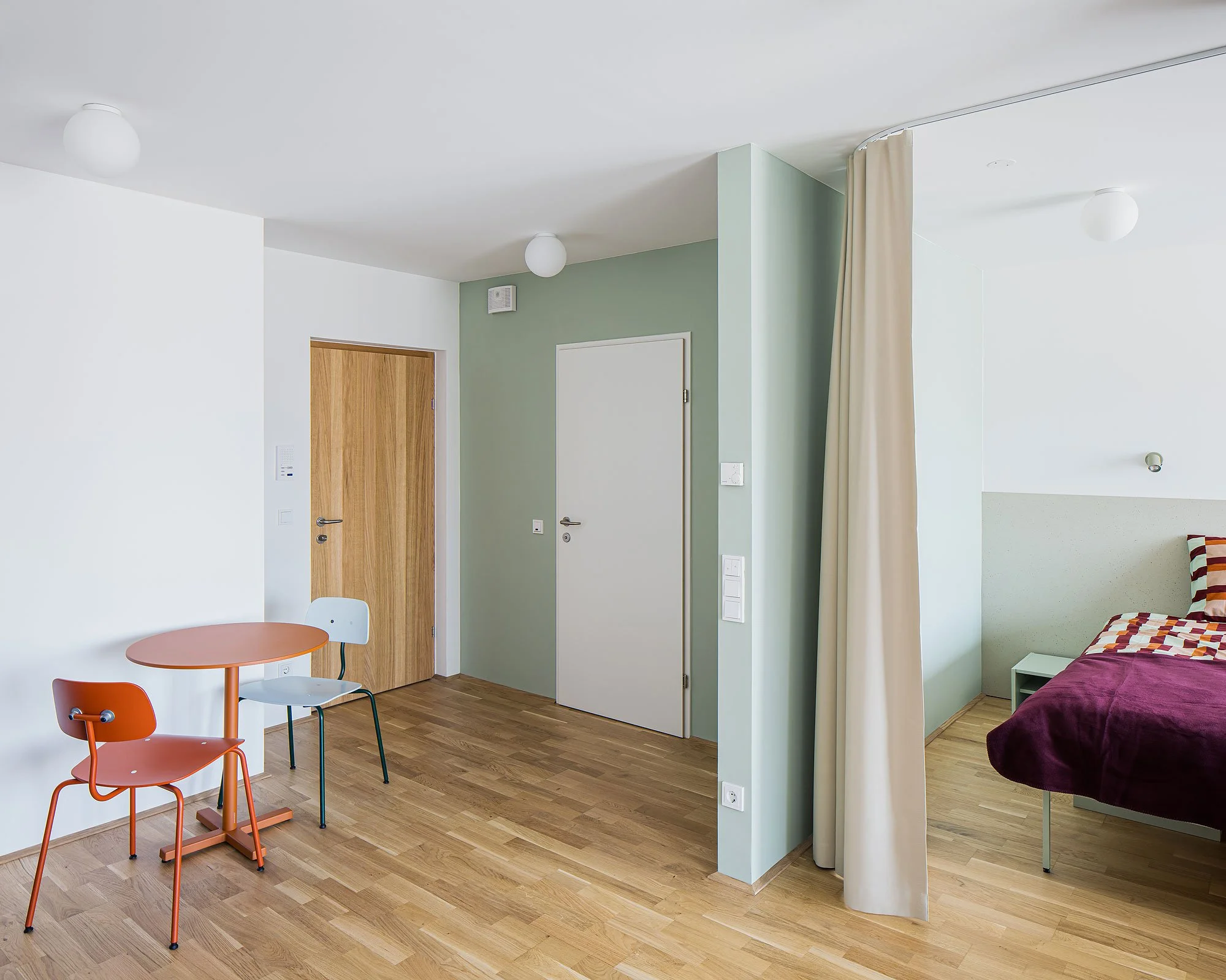 Gästehaus für Studierende, Innsbruck, Betina Hanel, Gerhard Manzl, Rubner Holzbau, Christian Flatscher, Architekturfotografie, Fotografie, Architektur, Tirol