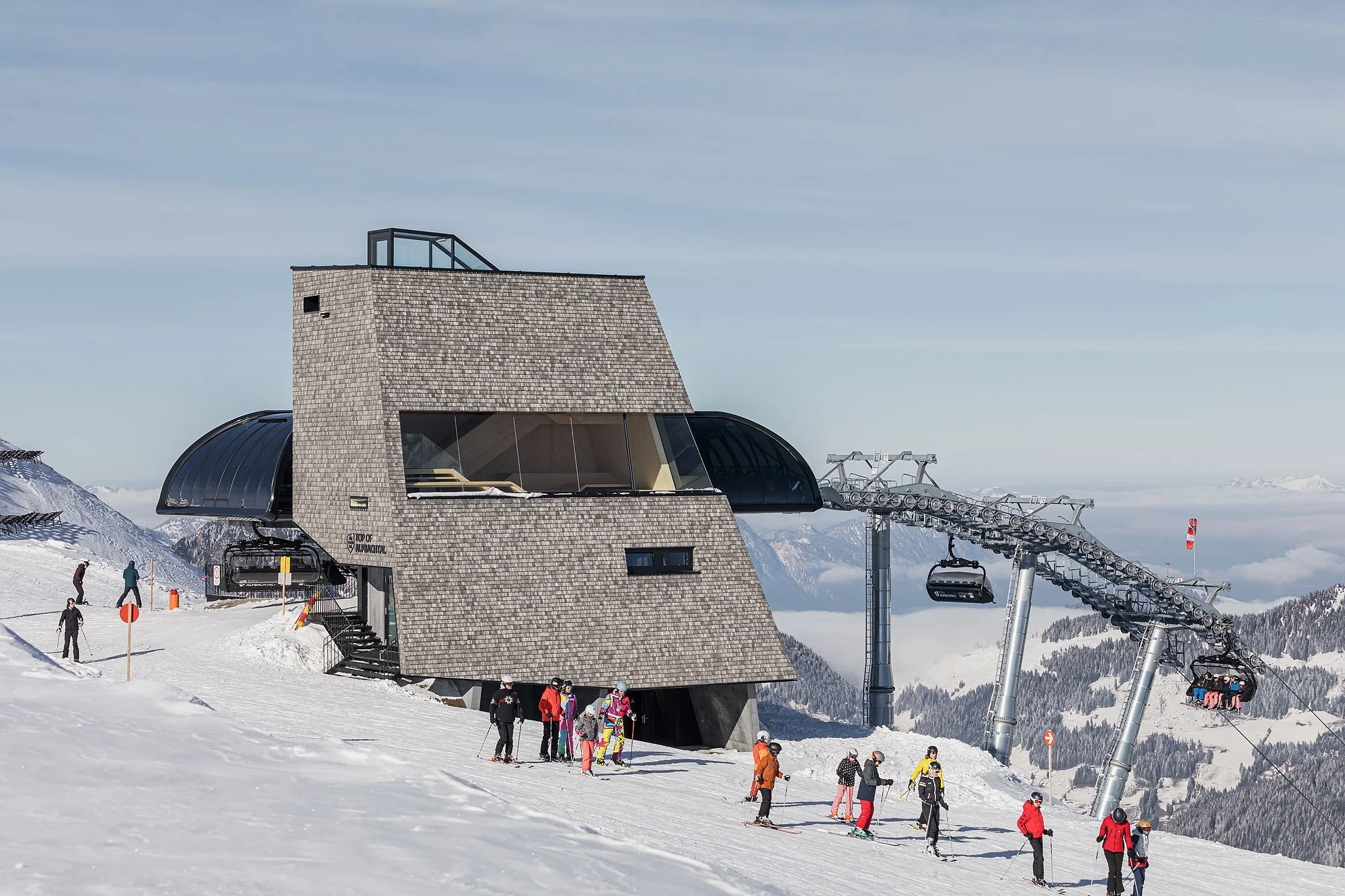 Hornbahn 2000, Alpbachtal, Snohetta Studio Innsbruck, Christian Flatscher, Architekturfotografie, Fotografie, Architektur, Tirol