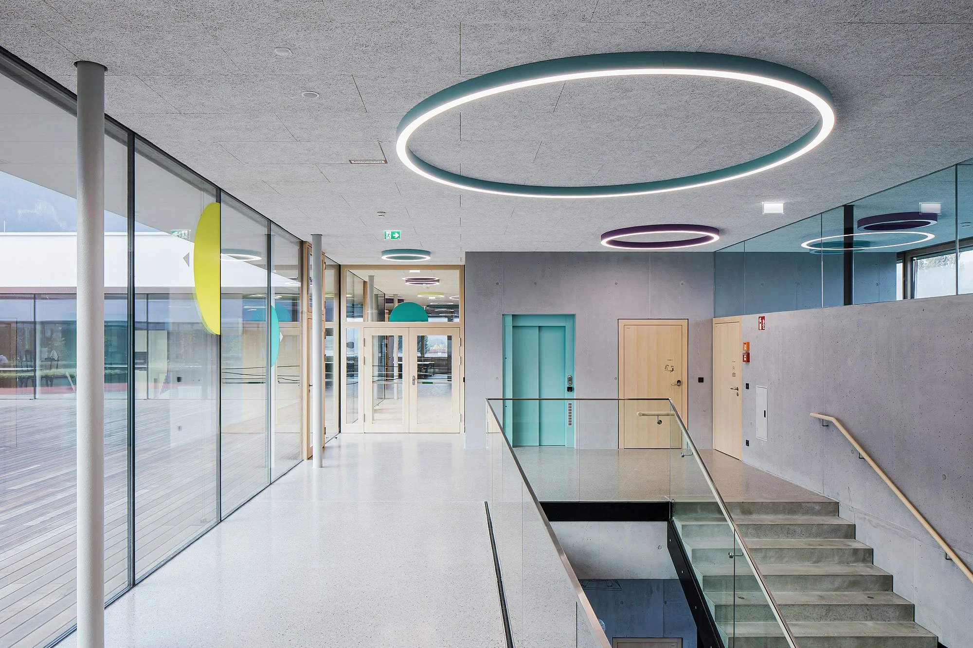 Volksschule Schwefel, Hohenems, Tabernig Zierl Architekten, Martin Tabernig, Alois Zierl, Christian Flatscher, Architekturfotografie, Fotografie, Architektur, Vorarlberg