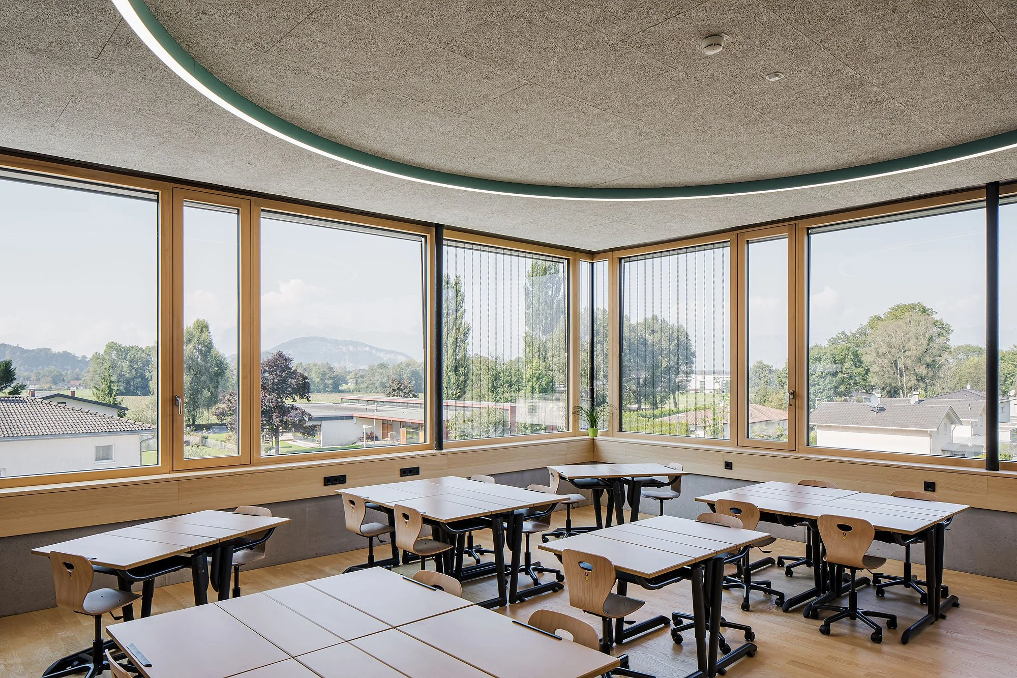 Volksschule Schwefel, Hohenems, Tabernig Zierl Architekten, Martin Tabernig, Alois Zierl, Christian Flatscher, Architekturfotografie, Fotografie, Architektur, Vorarlberg