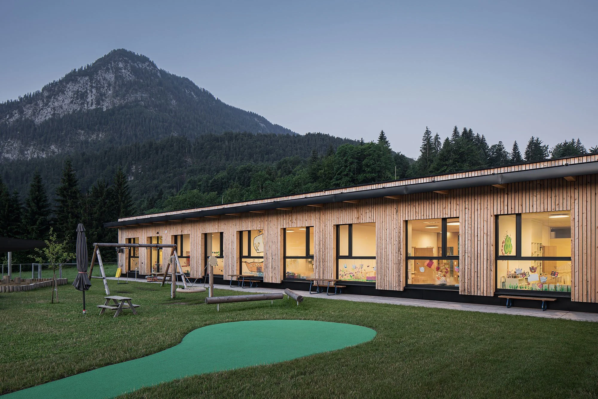 Bildungszentrum Thiersee, Thiersee, Studio 23 Architektur, Christian Flatscher, Architekturfotografie, Fotografie, Architektur, Tirol