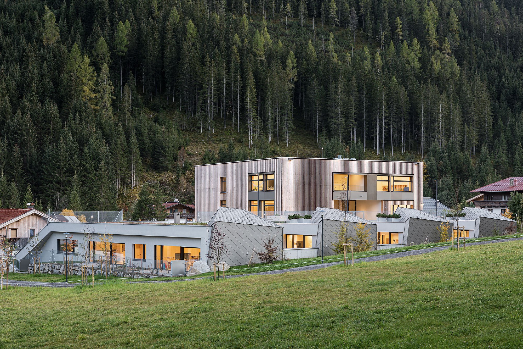 Bildungszentrum Gerlos, Gerlos, Unisono Architekten, Christian Flatscher, Architekturfotografie, Fotografie, Architektur, Tirol