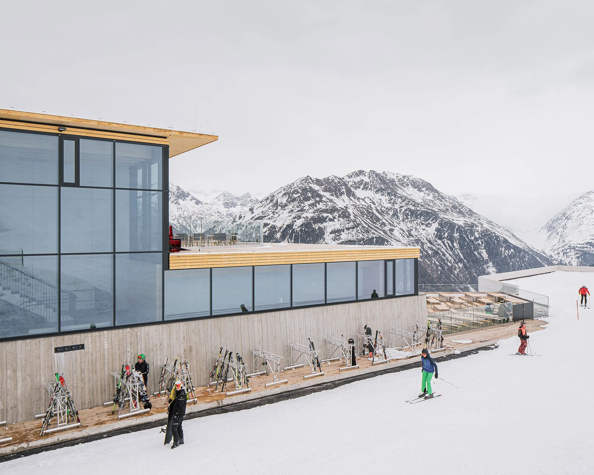 Mittelstation Gaislachkogl, Sölden, Obermoser + Partner Architekten, Christian Flatscher, Architekturfotografie, Fotografie, Architektur, Tirol