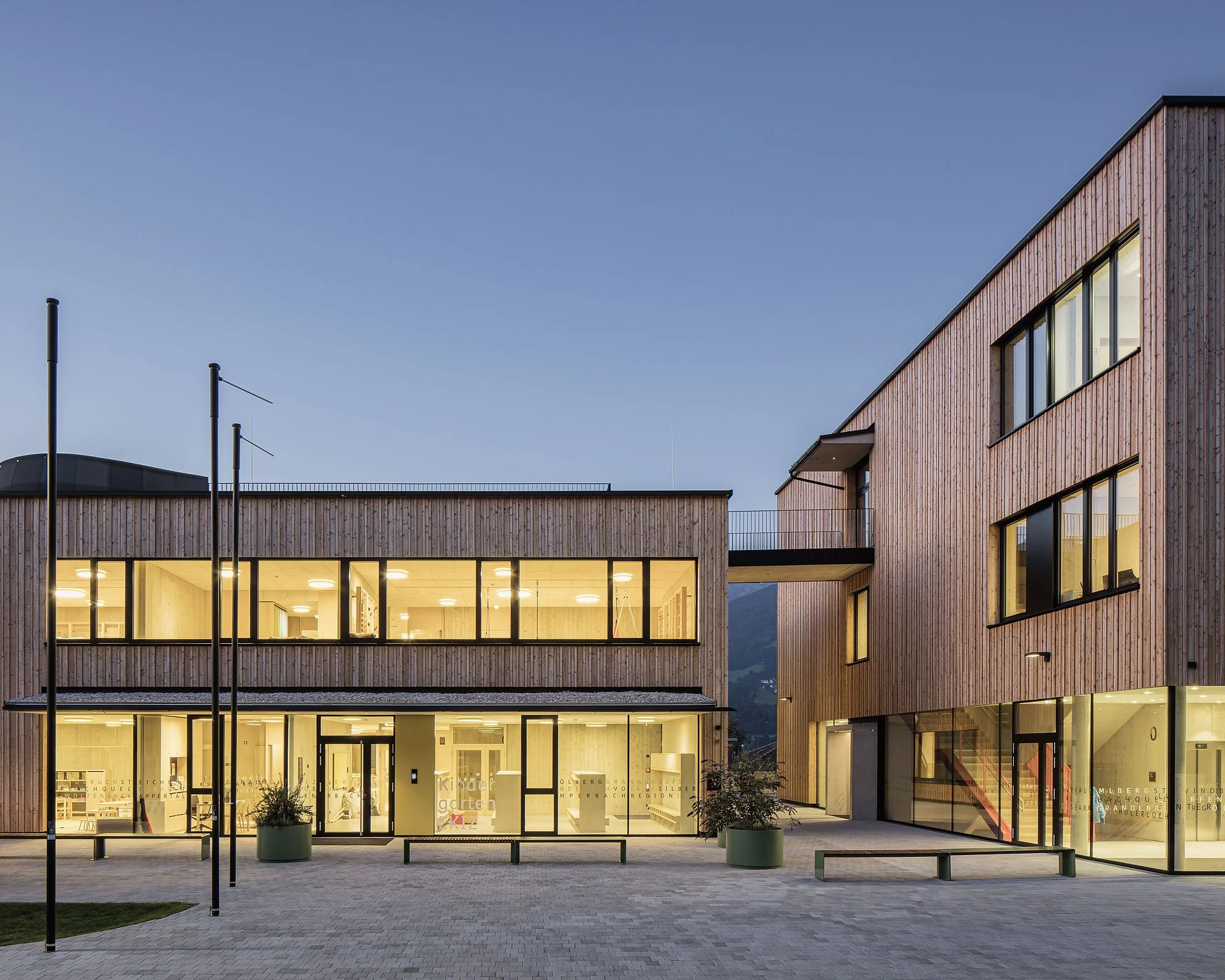 Bildungszentrum Terfens, Terfens, Heinlein Zierl Architekten, Michael Heinlein, Alois Zierl, Christian Flatscher, Architekturfotografie, Fotografie, Architektur, Tirol