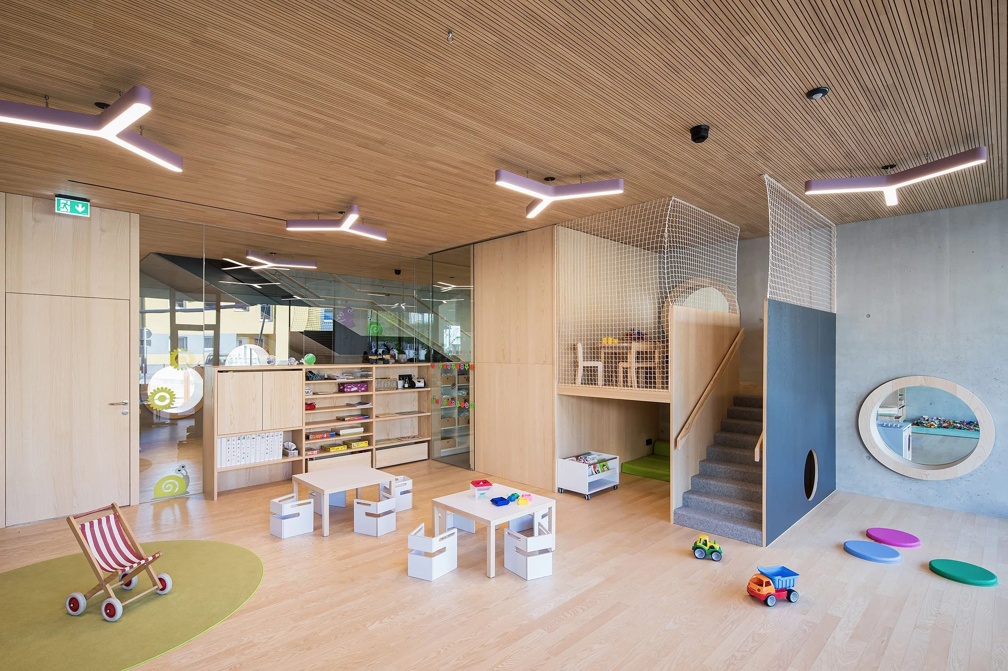 Kindergarten Tarrenz, Tarrenz, Tabernig Zierl Architekten, Martin Tabernig, Alois Zierl, Christian Flatscher, Architekturfotografie, Fotografie, Architektur, Tirol
