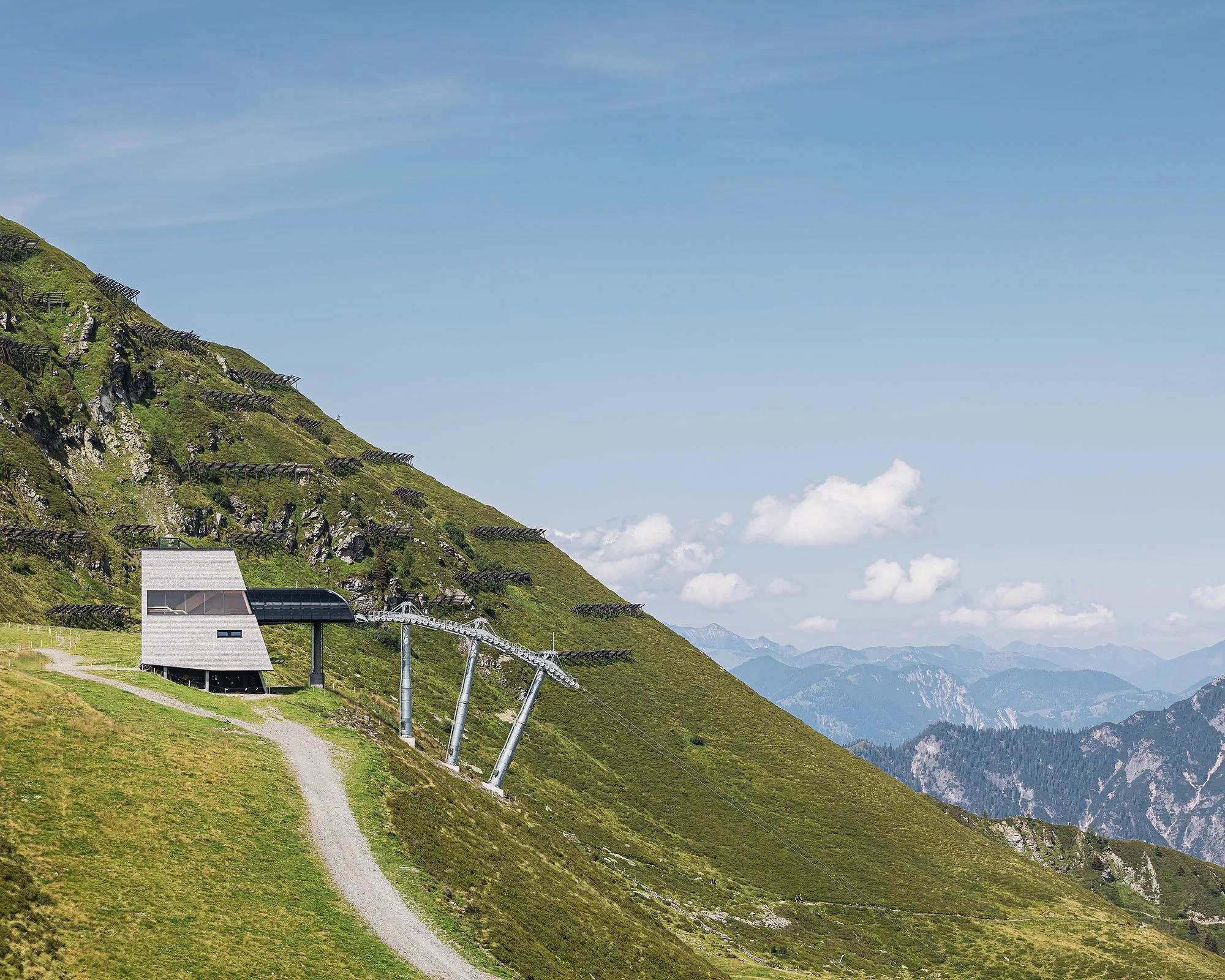 Hornbahn 2000, Alpbachtal, Snohetta Studio Innsbruck, Christian Flatscher, Architekturfotografie, Fotografie, Architektur, Tirol