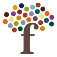 Logo of a tree with multicolored leaves and a lowercase 'f' at the base.