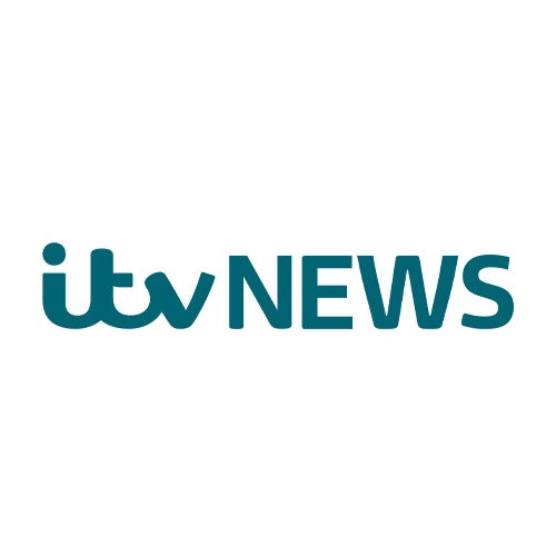 ITV News logo with the text 'itv NEWS' in blue and black.