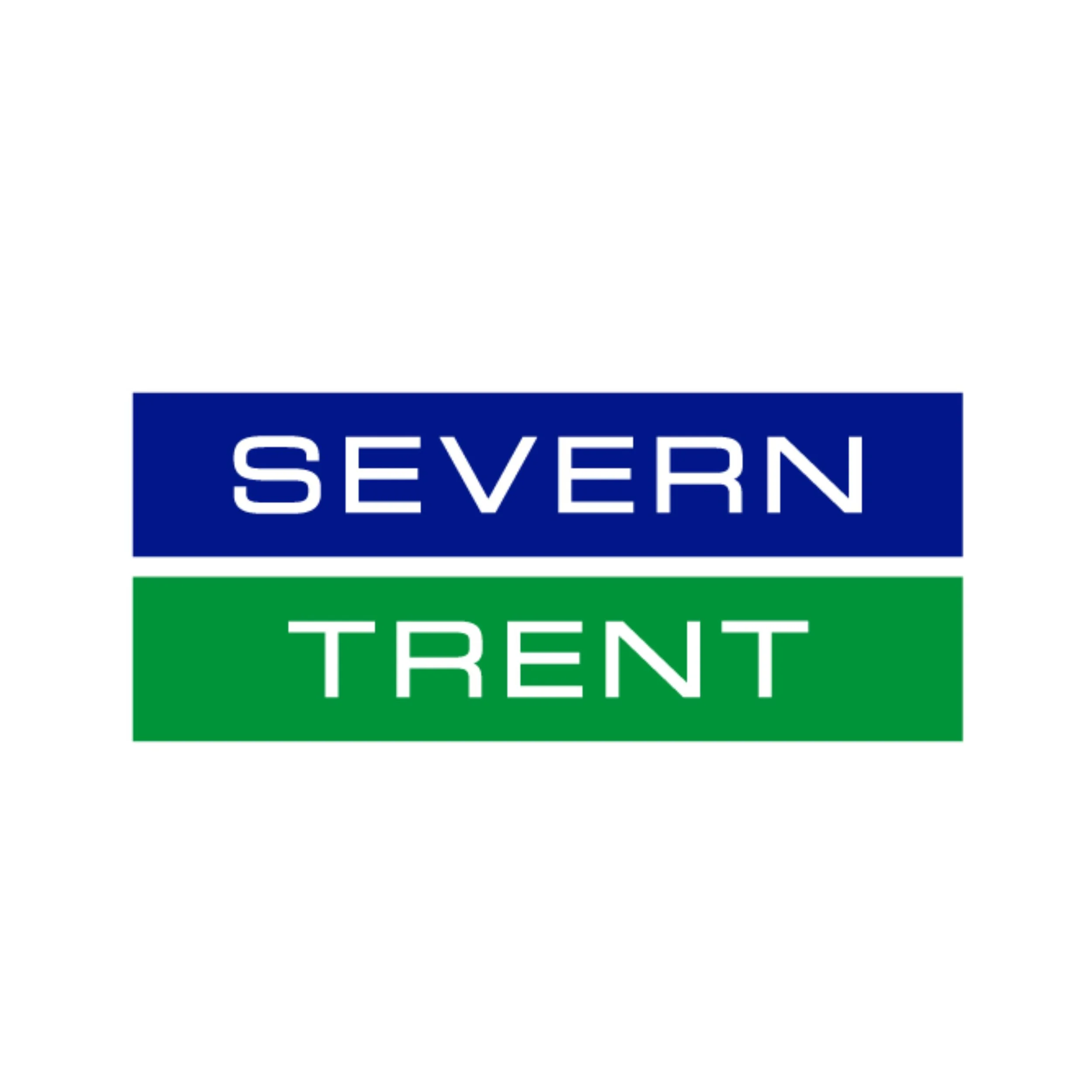 A sign with colorful horizontal stripes and text that reads 'SEVERN TREN'.