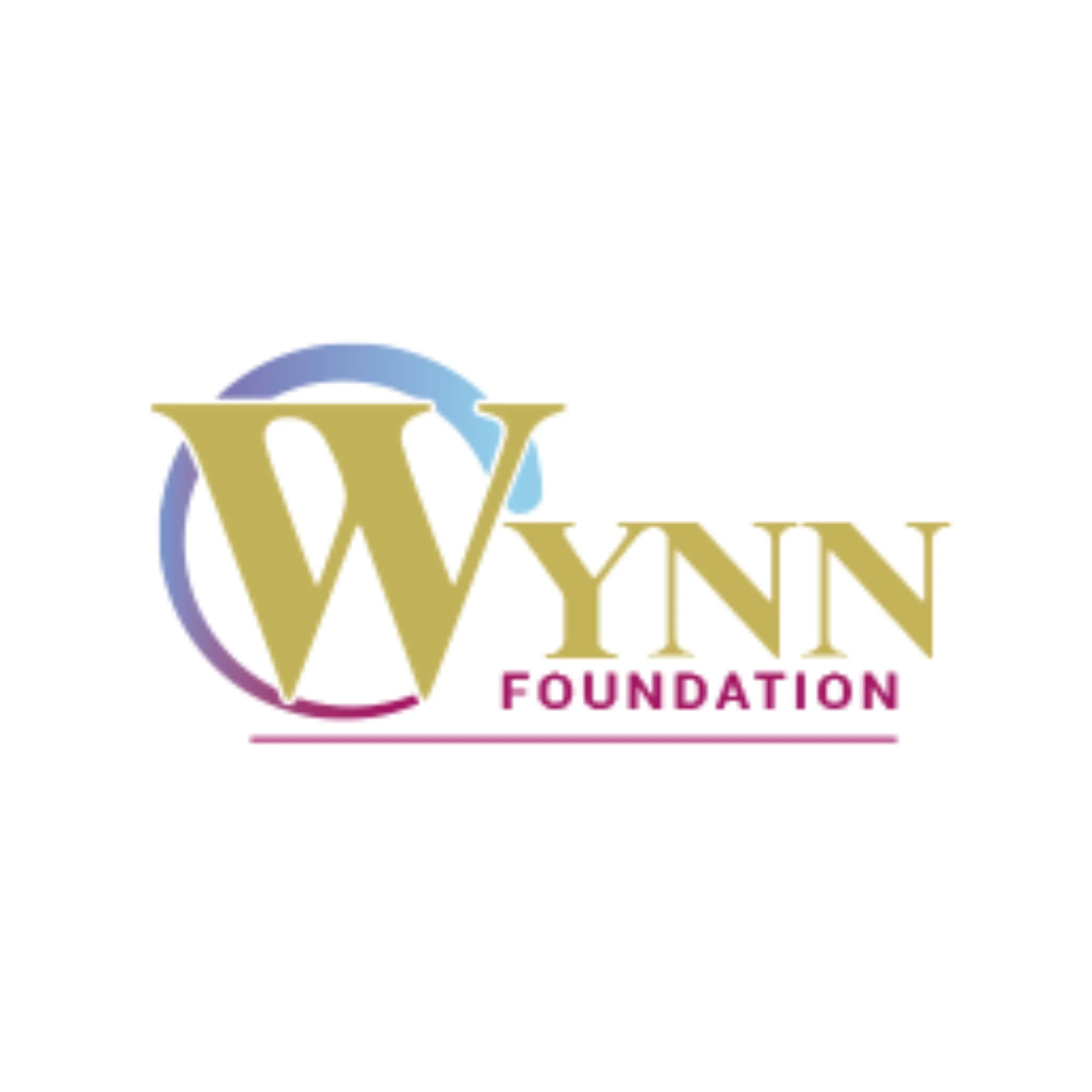 Partial view of a logo with a gold letter 'W' inside a purple circle and the words 'WELL' and 'FOUNDATION' below in pink.
