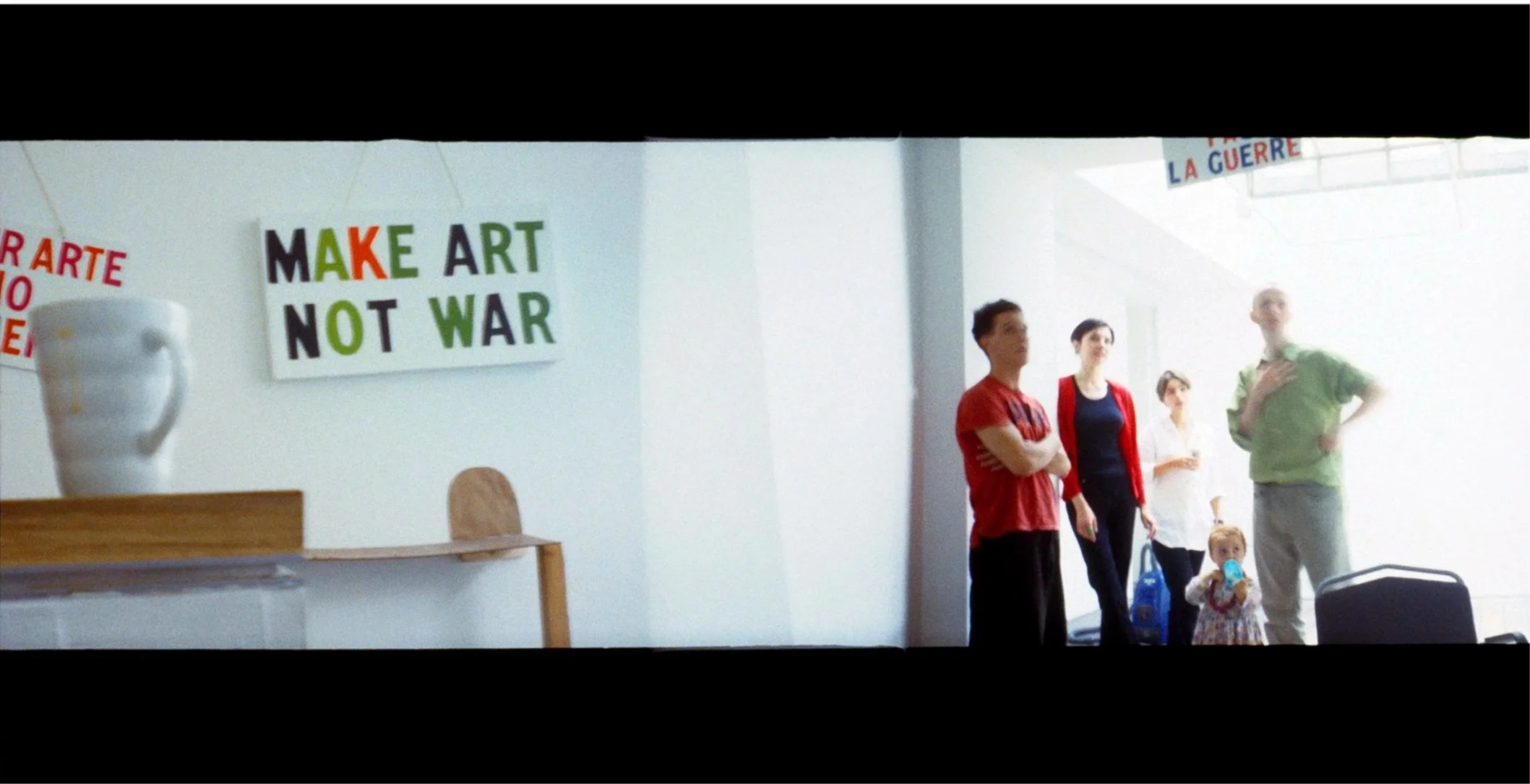 Bob and Roberta Smith  “Make art not war”, 1997