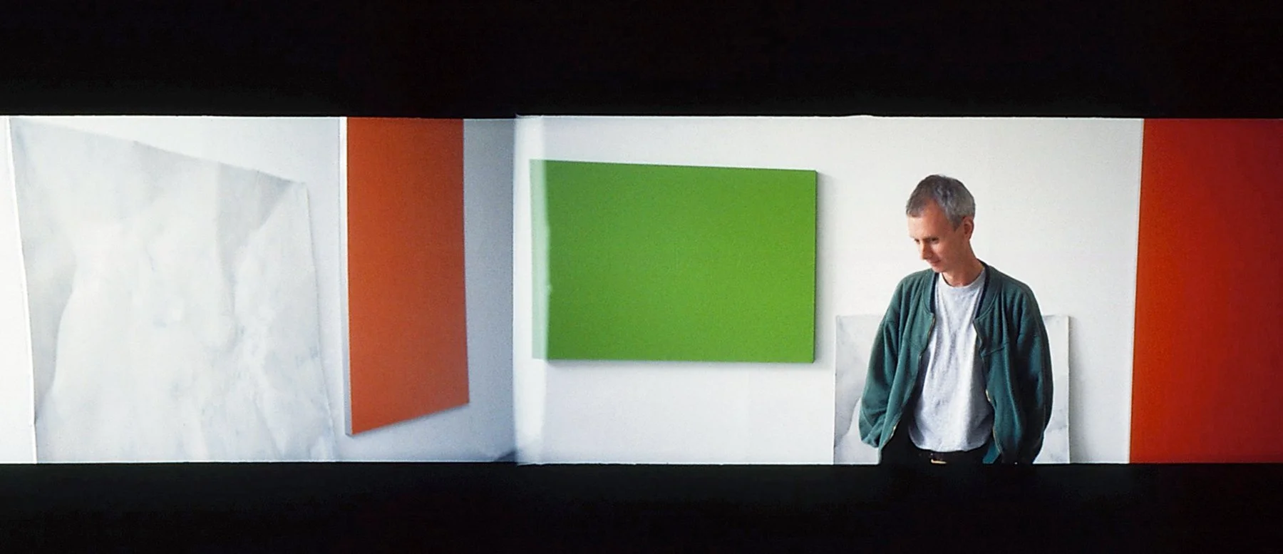 Alex Landrum. at his studio, Curtain Road Arts, 1996