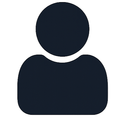 Silhouette icon of a person, depicted as a simple outline of a head and shoulders.