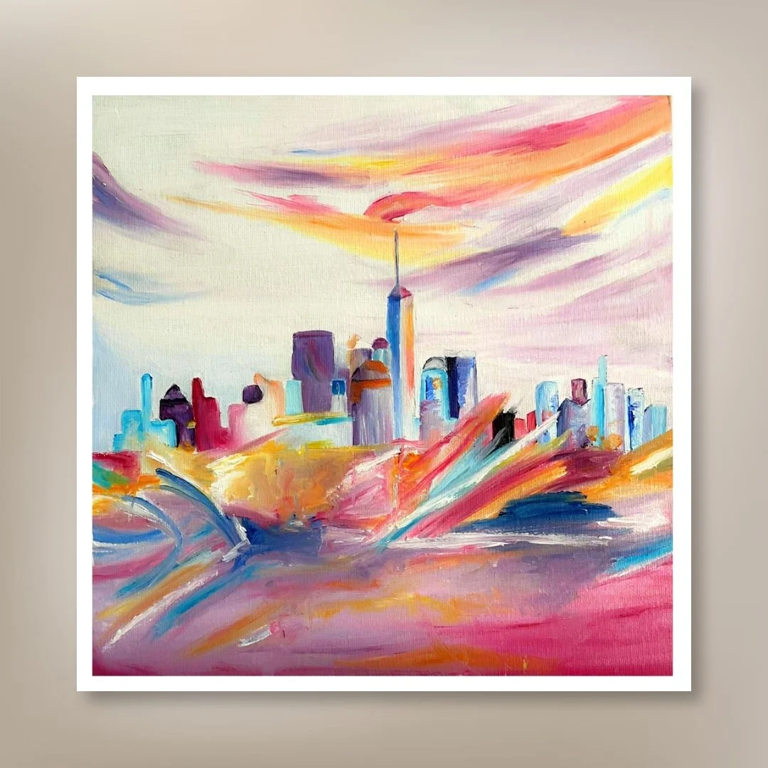 Floating Sunset City Prints