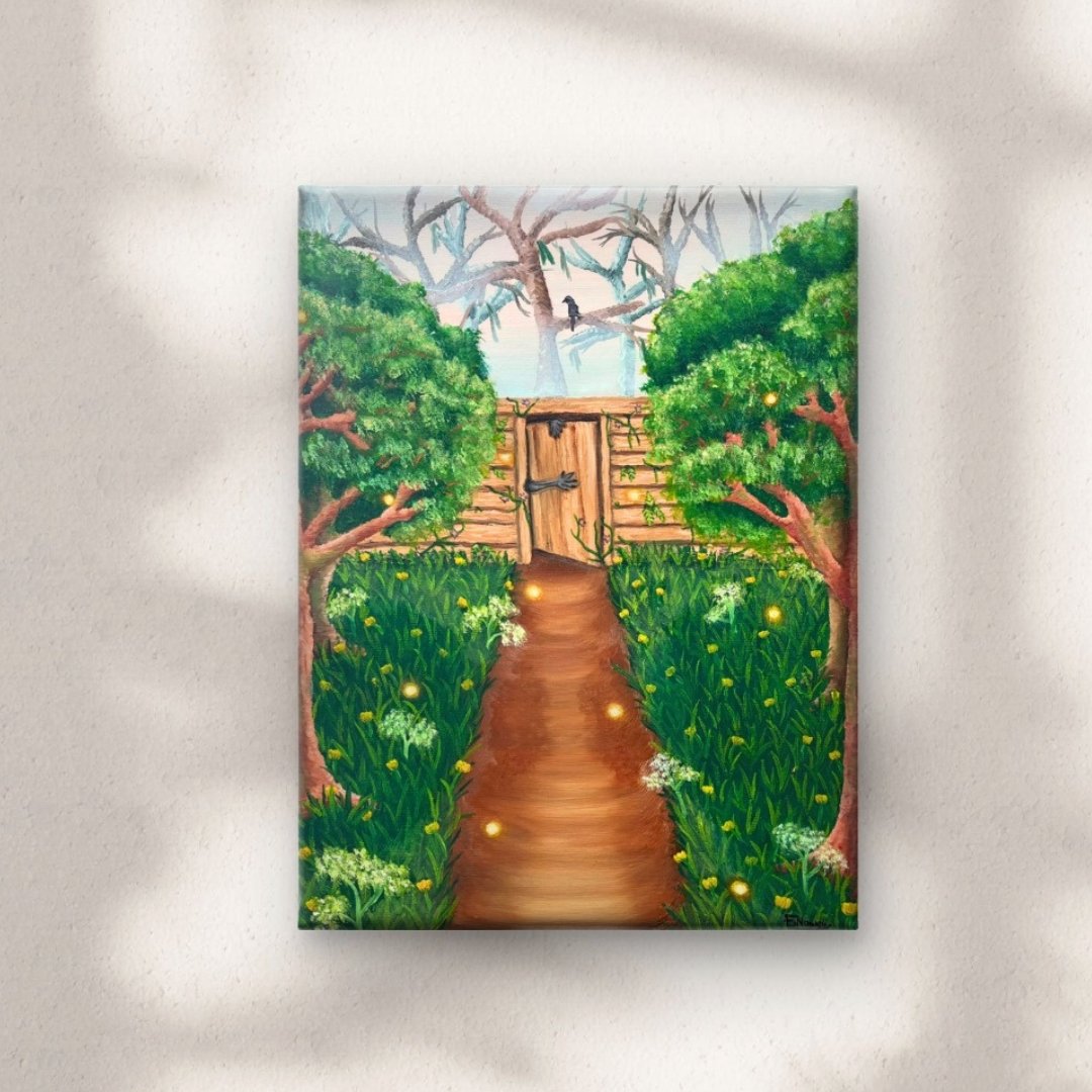 ‘Door into the Unknown’

This piece explores the contrast between harshness of reality and the innocent of child-like wonder. How we too must hang onto those moments that makes life worth living