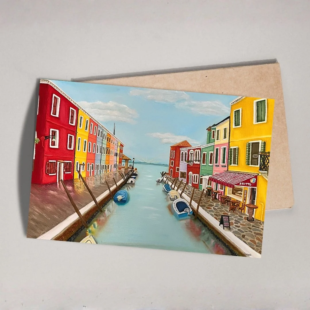 'Summer in Burano' Card