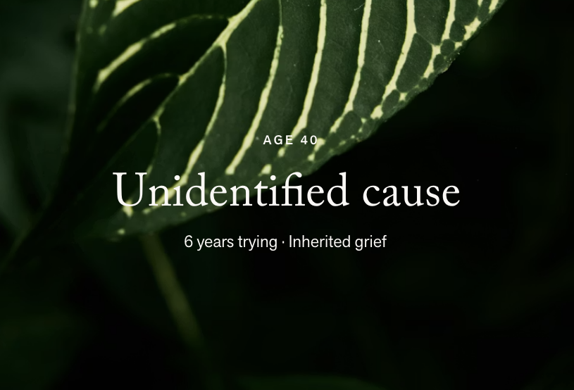 Unexplained · Inherited Grief