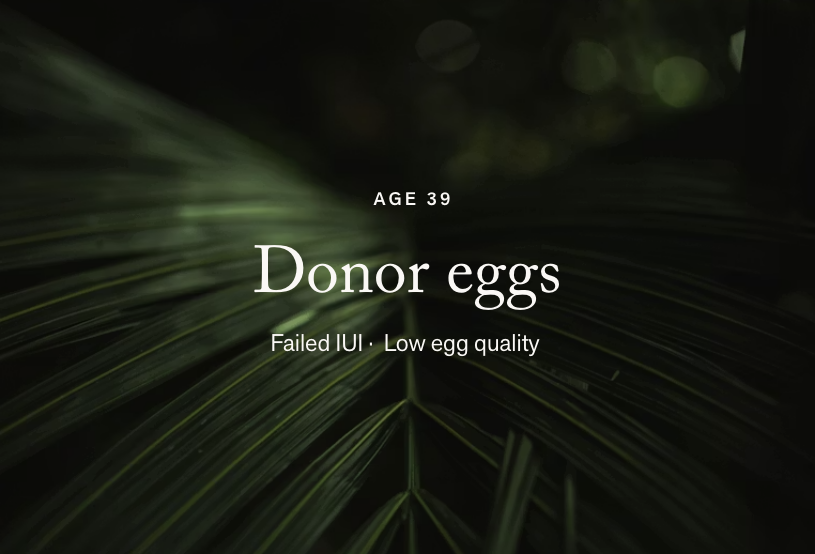 Low Egg Quality · Donor Eggs Suggested
