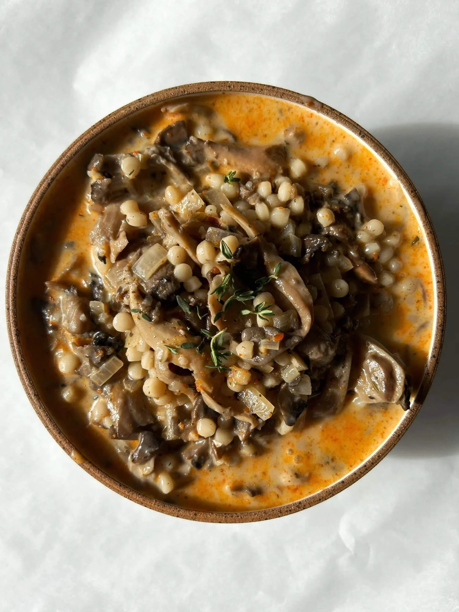 Four Mushroom Couscous Soup