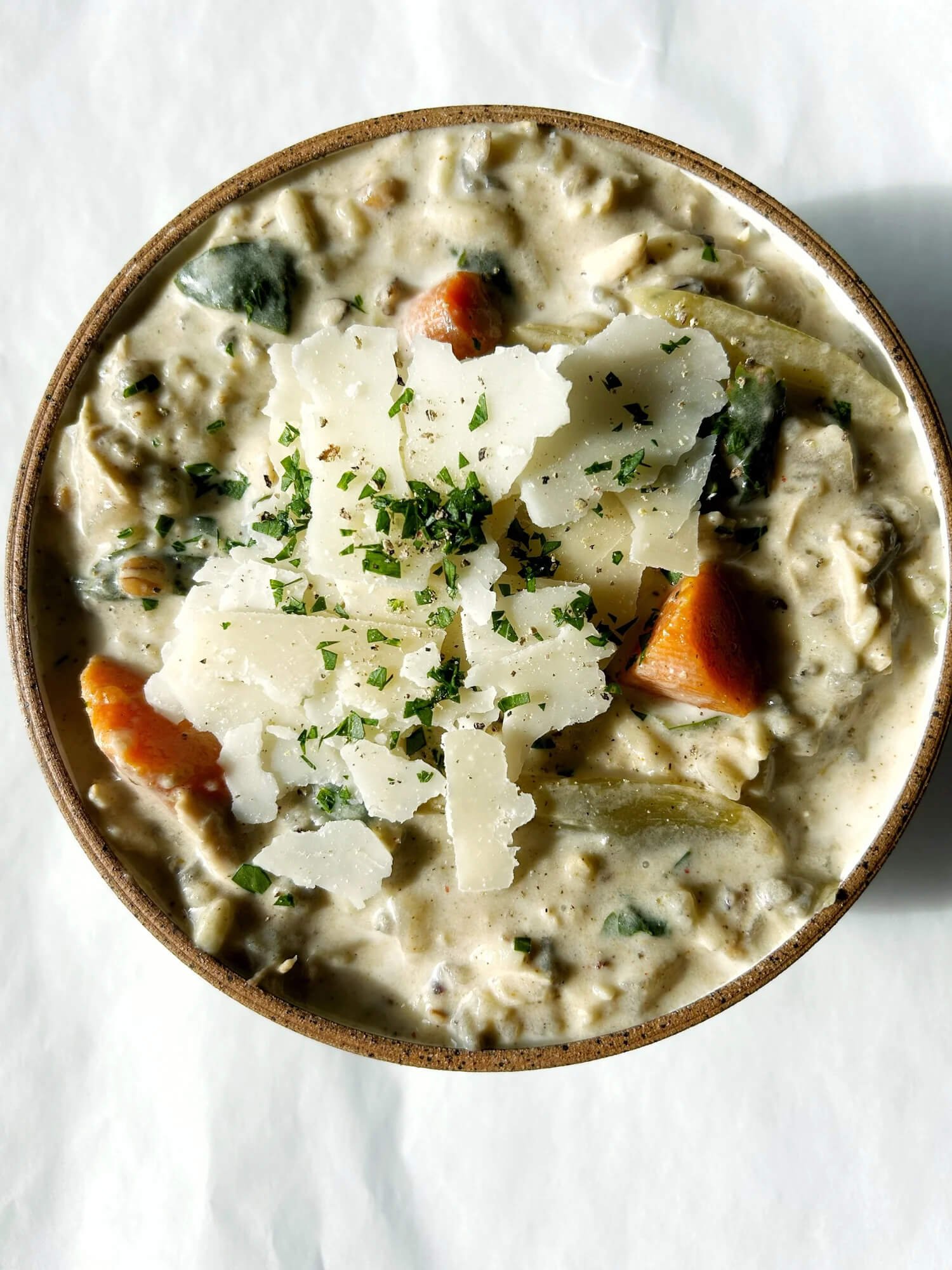 Chicken Wild Rice and Orzo Soup