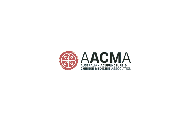 Logo of the Australian Acupuncture & Chinese Medicine Association, featuring a red circular emblem and text.