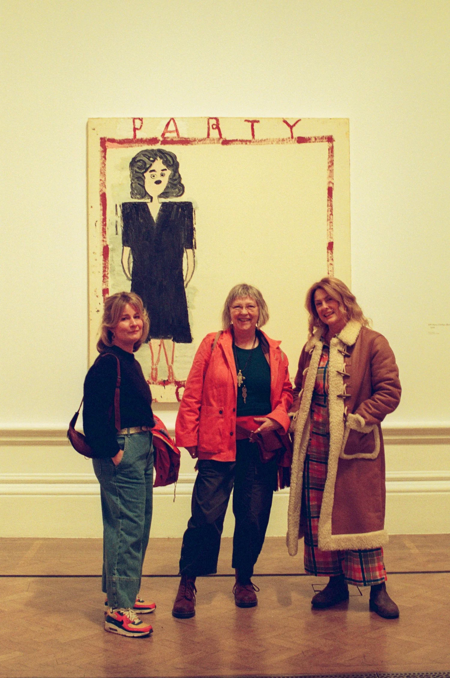 Portrait of the founders of Rock and Paper Collective, Celia Pickering, Anna Booth and Roz Wallis, photographed at the Royal Academy of Arts