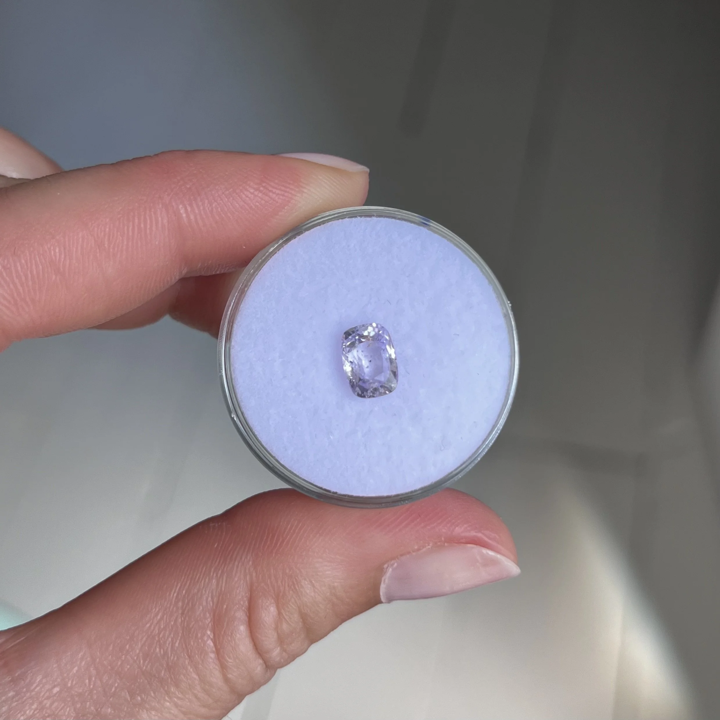 1.2-carat purple sapphire