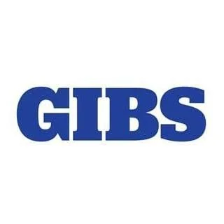 The word 'GIBS' in bold blue letters on a white background.